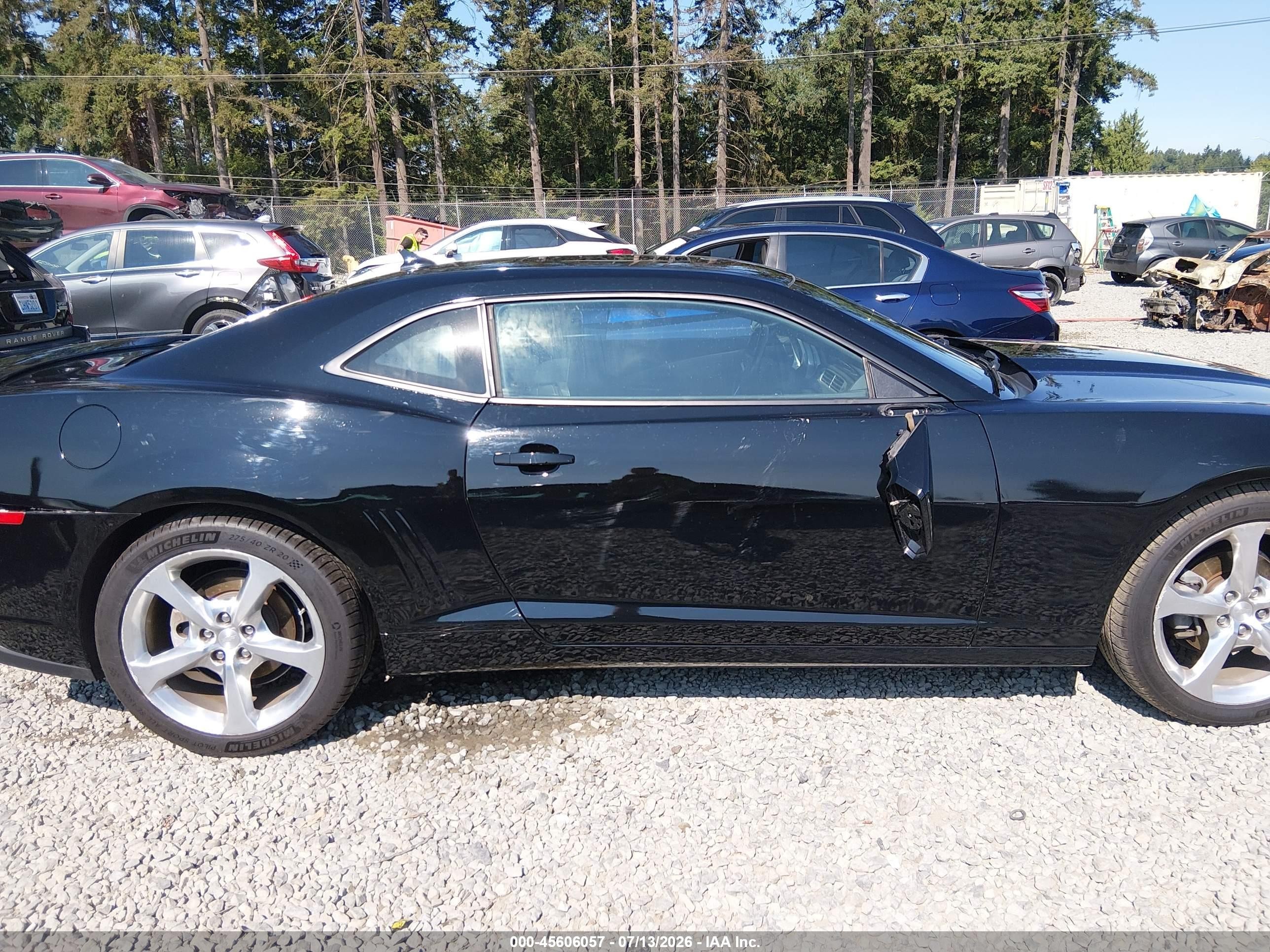2015 Chevrolet Camaro 2lt Черный vin: 2G1FF1E39F9264603
