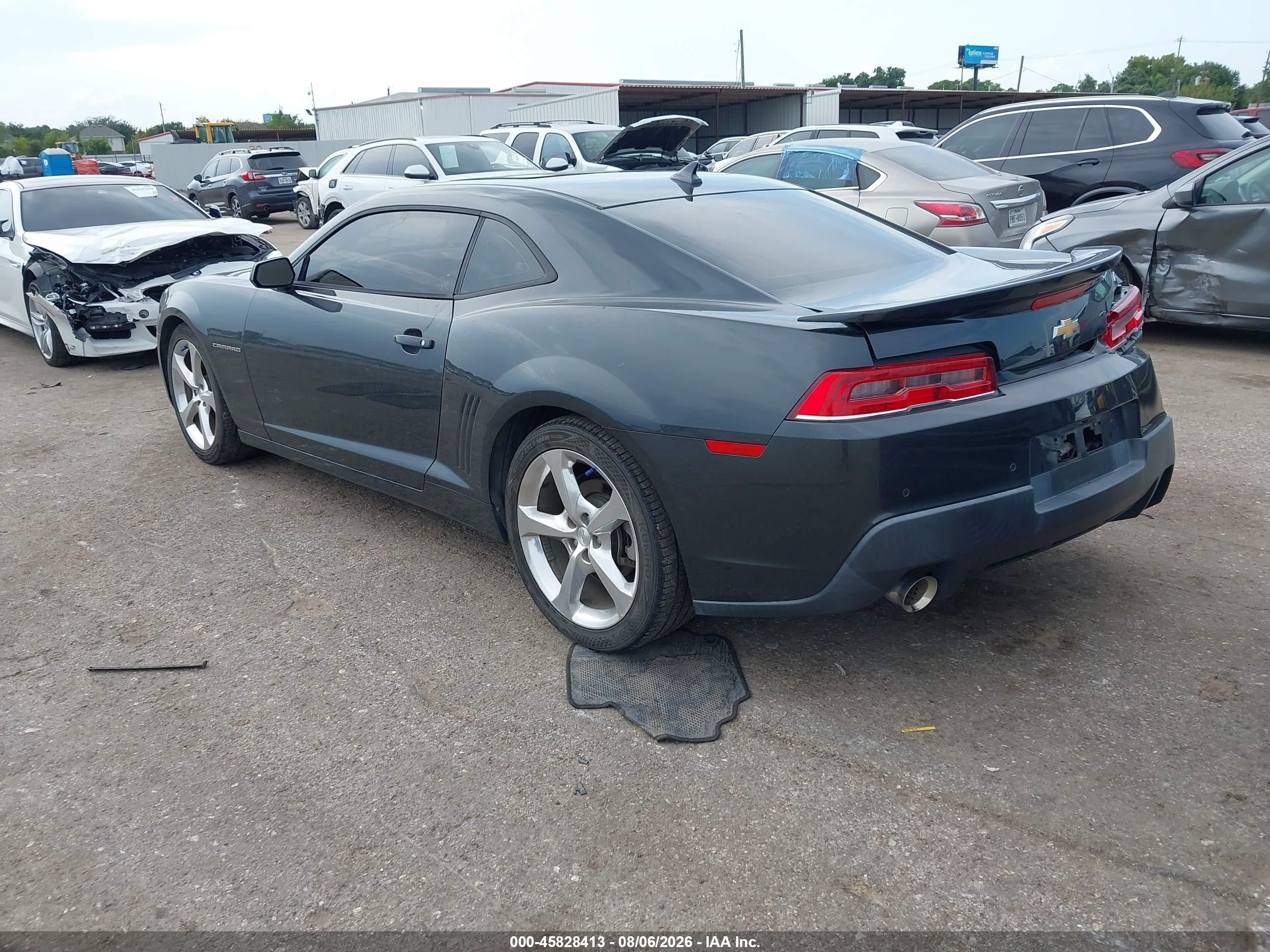 2015 Chevrolet Camaro 2lt Gray vin: 2G1FF1E3XF9154515