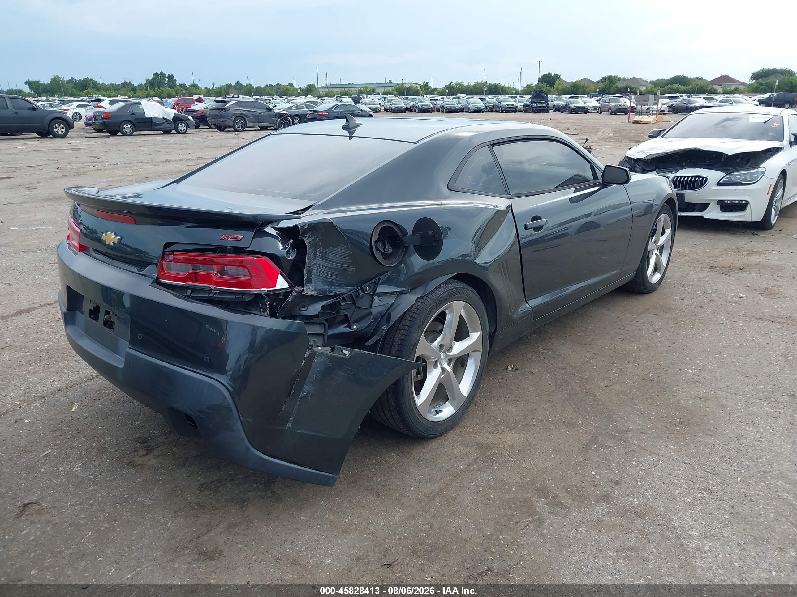 2015 Chevrolet Camaro 2lt Gray vin: 2G1FF1E3XF9154515