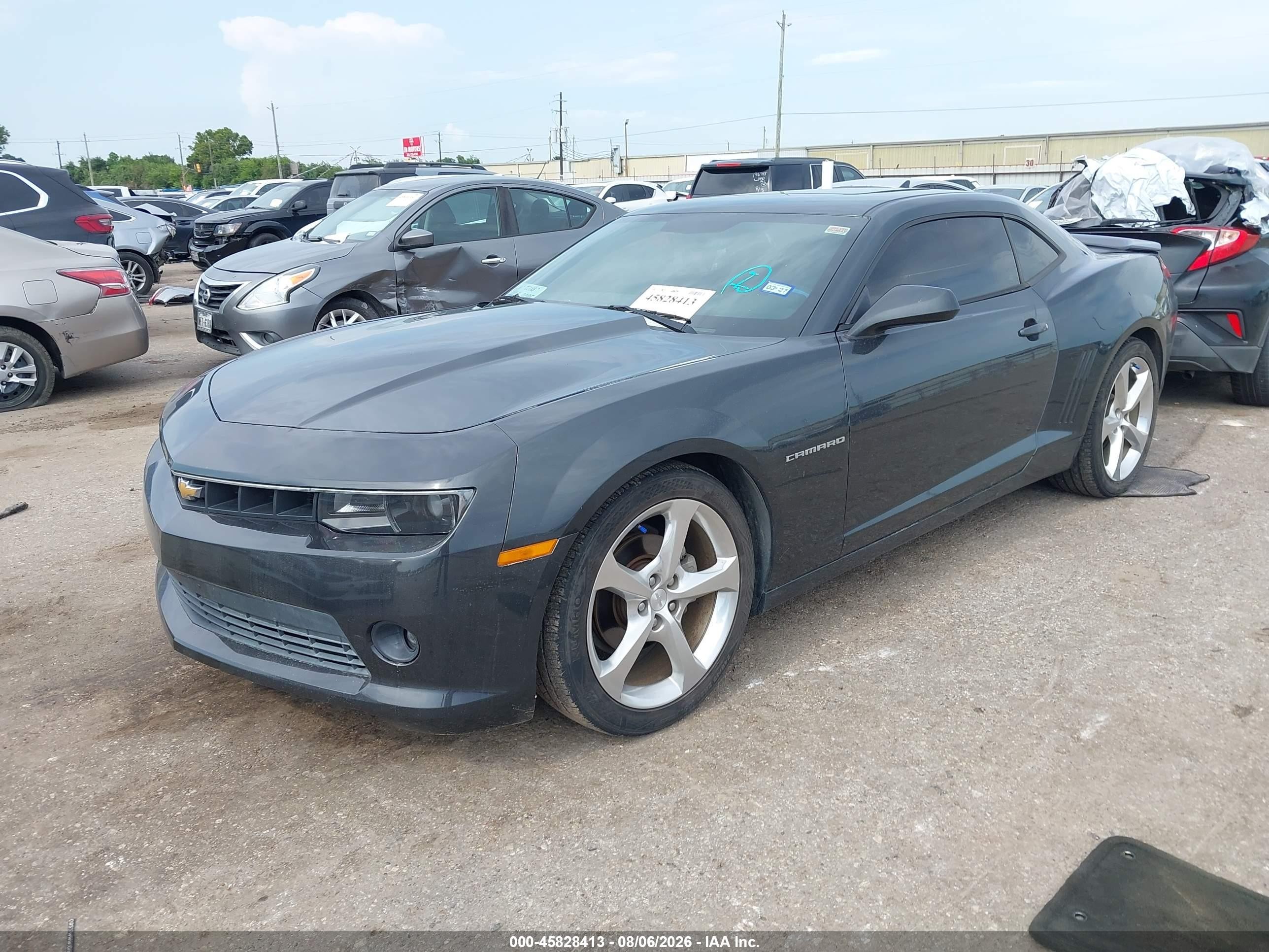2015 Chevrolet Camaro 2lt Gray vin: 2G1FF1E3XF9154515