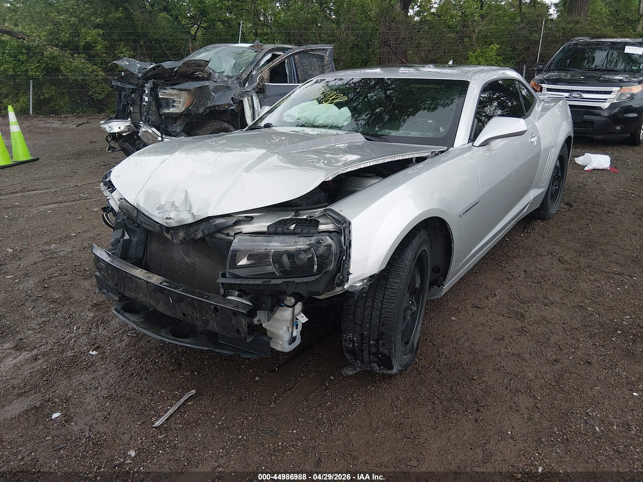 2015 Chevrolet Camaro 2lt Silver vin: 2G1FF1E3XF9280101