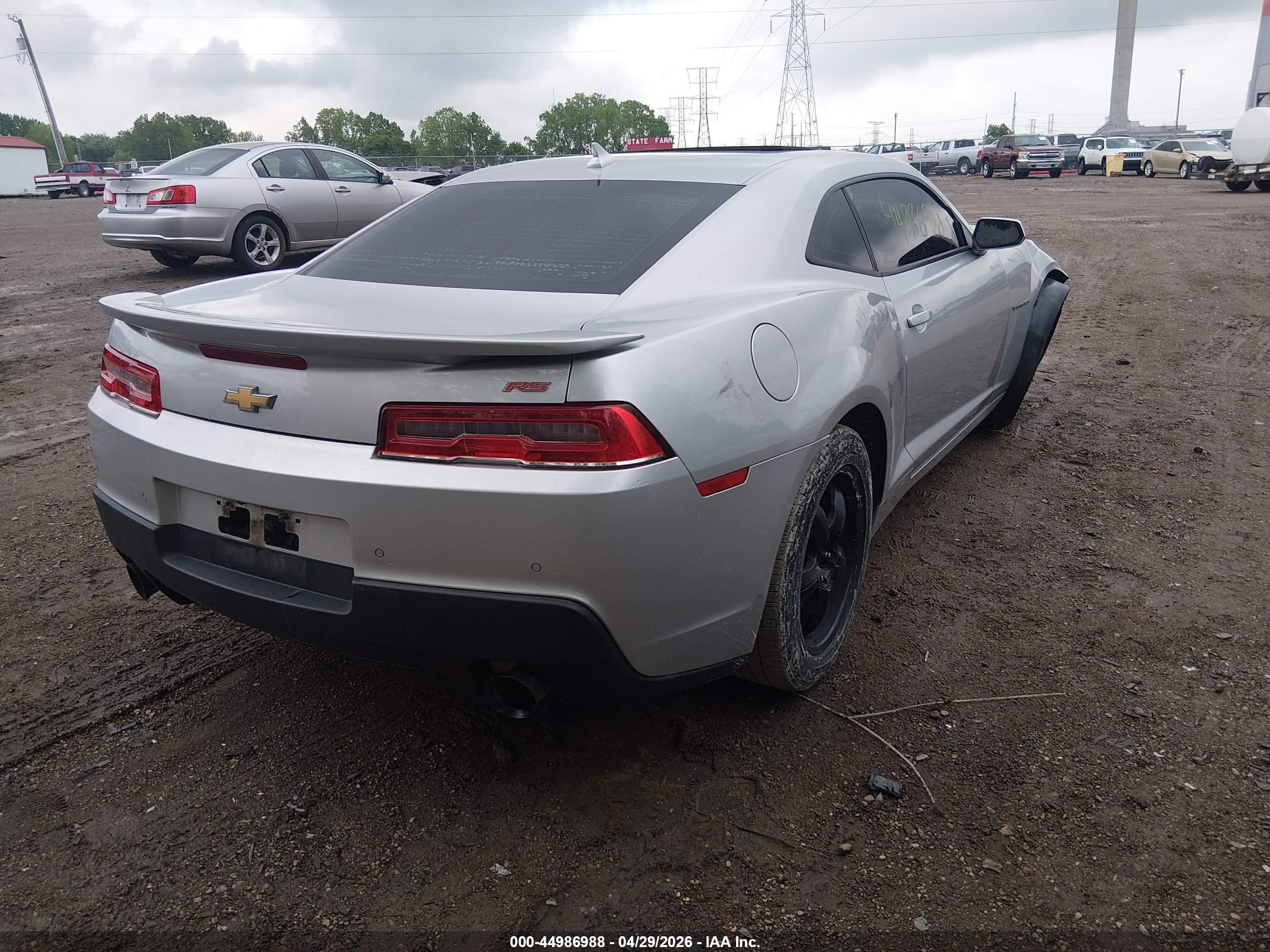 2015 Chevrolet Camaro 2lt Silver vin: 2G1FF1E3XF9280101