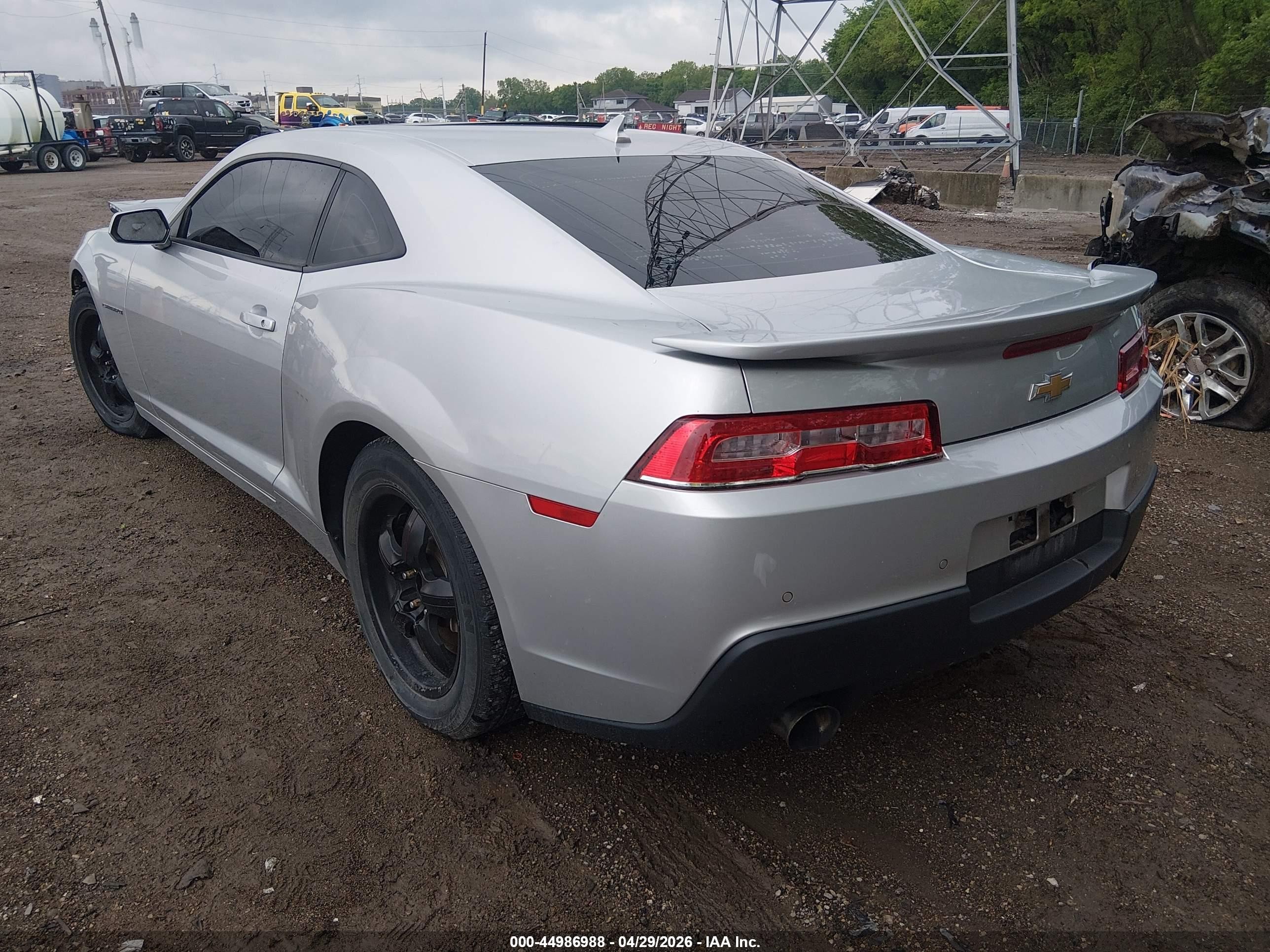 2015 Chevrolet Camaro 2lt Silver vin: 2G1FF1E3XF9280101
