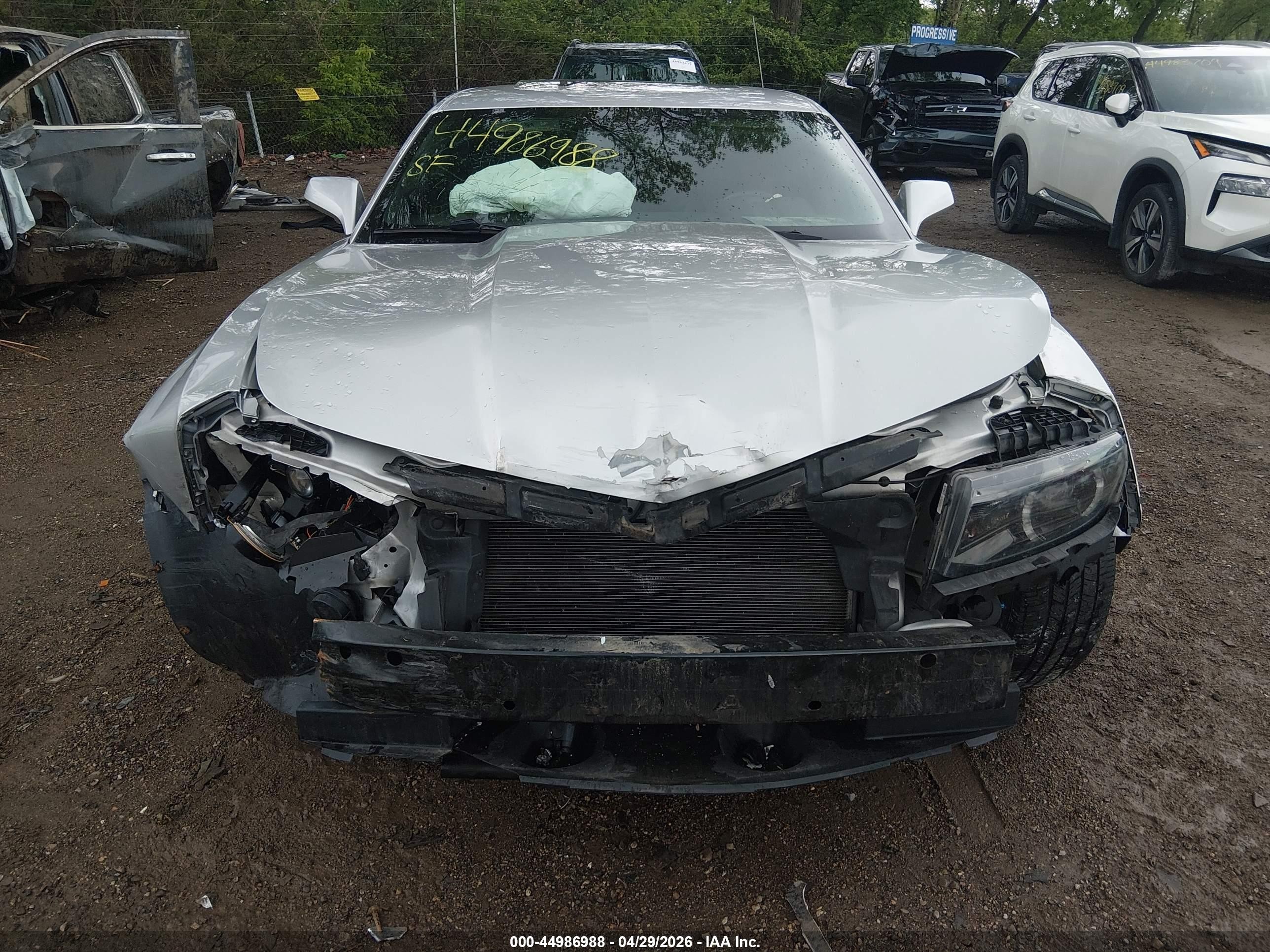 2015 Chevrolet Camaro 2lt Silver vin: 2G1FF1E3XF9280101