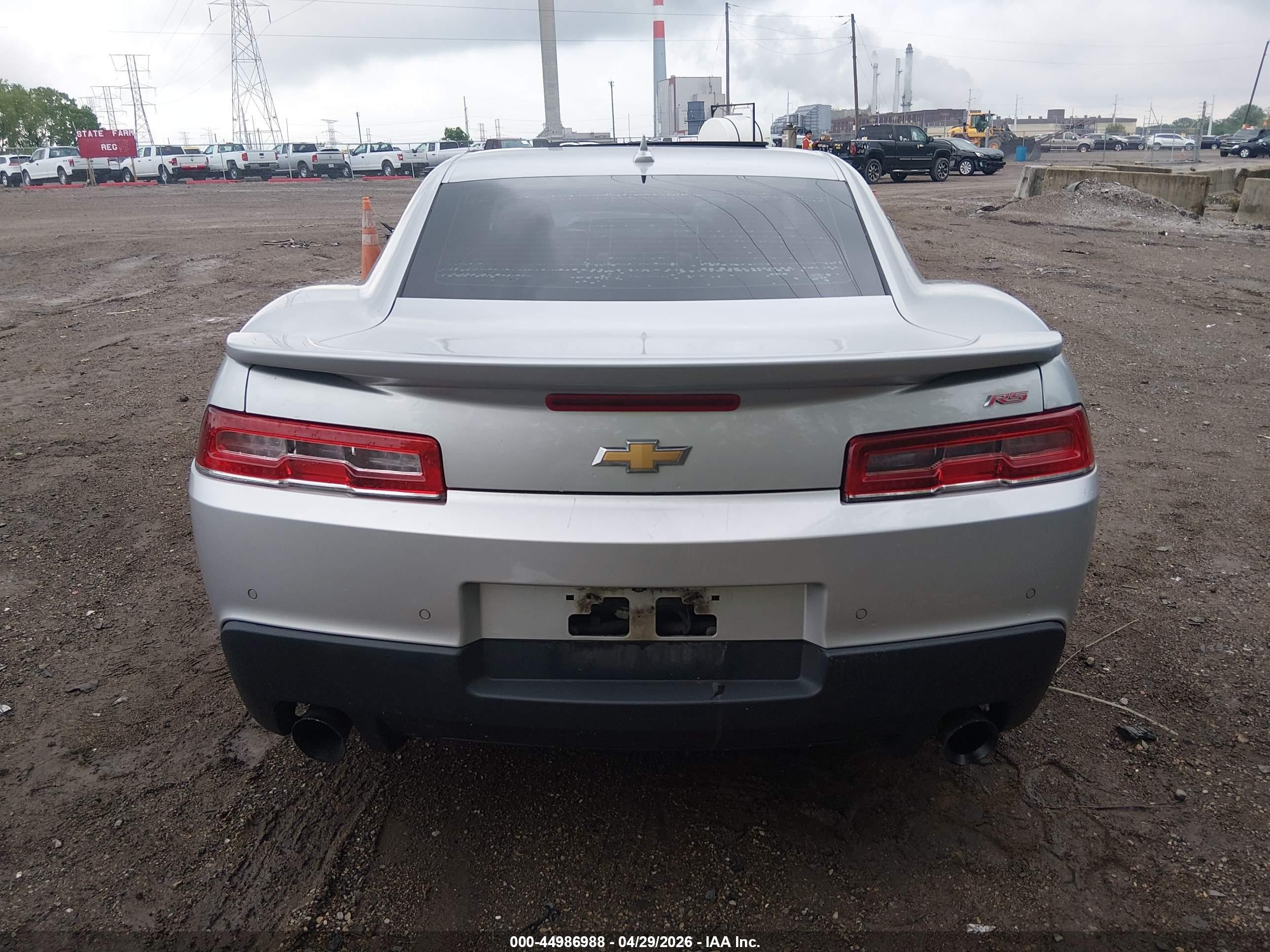 2015 Chevrolet Camaro 2lt Silver vin: 2G1FF1E3XF9280101