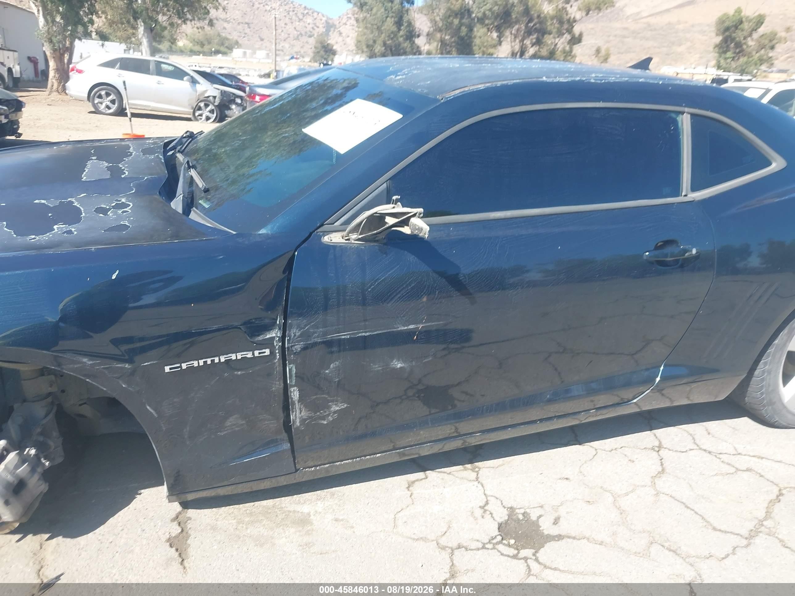 2011 Chevrolet Camaro 1lt Blue vin: 2G1FF1ED0B9107190
