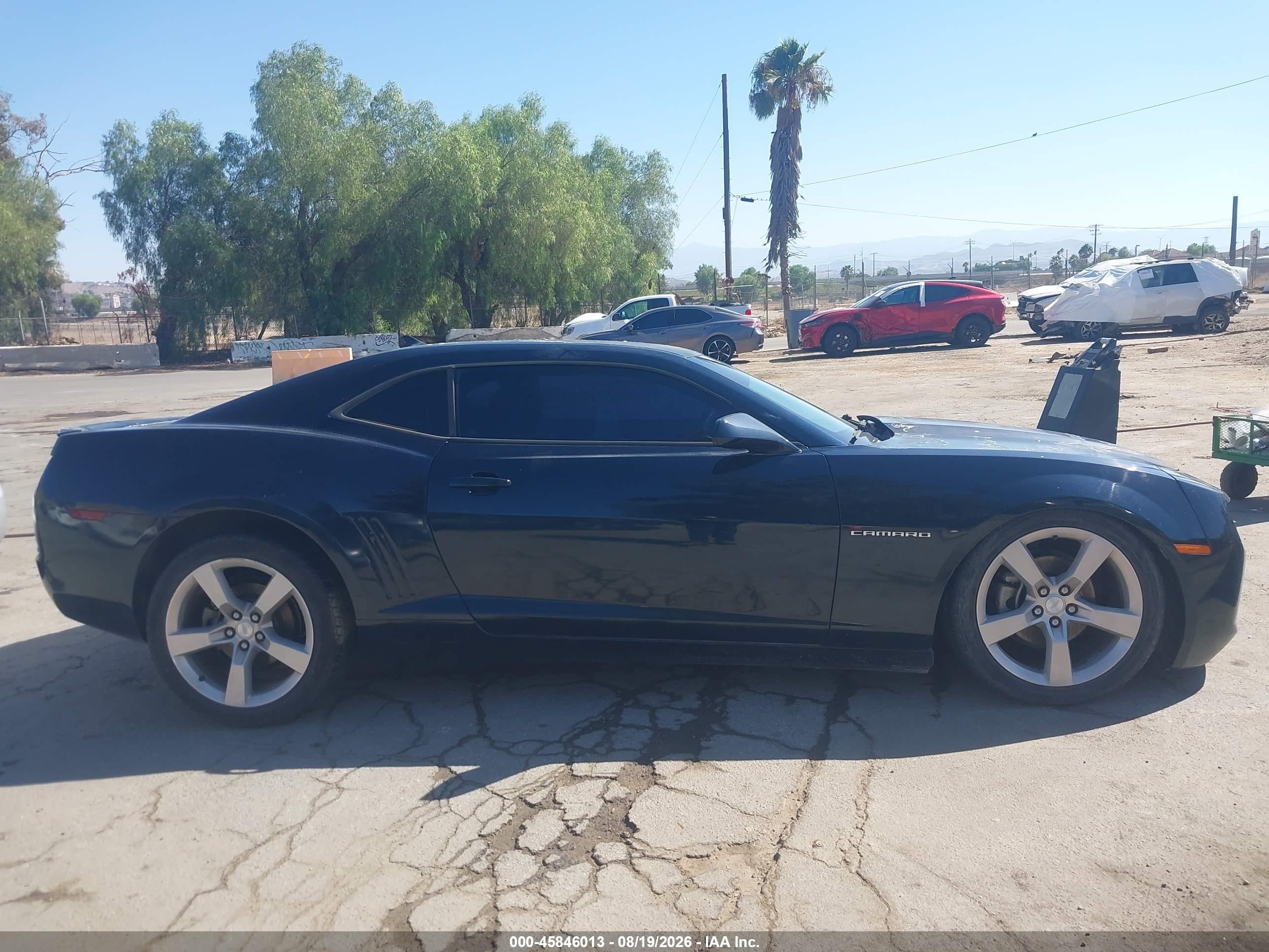 2011 Chevrolet Camaro 1lt Blue vin: 2G1FF1ED0B9107190