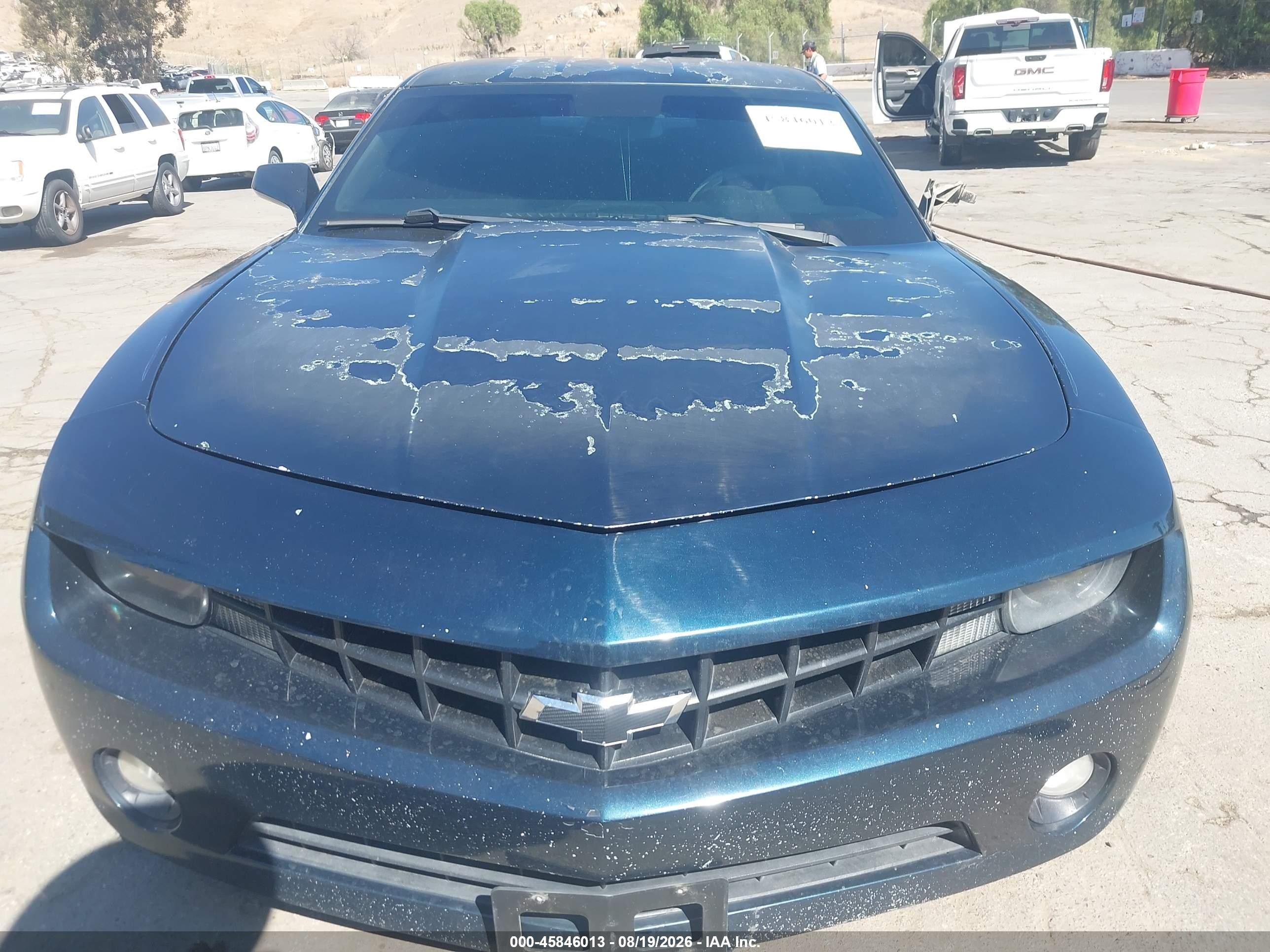 2011 Chevrolet Camaro 1lt Blue vin: 2G1FF1ED0B9107190
