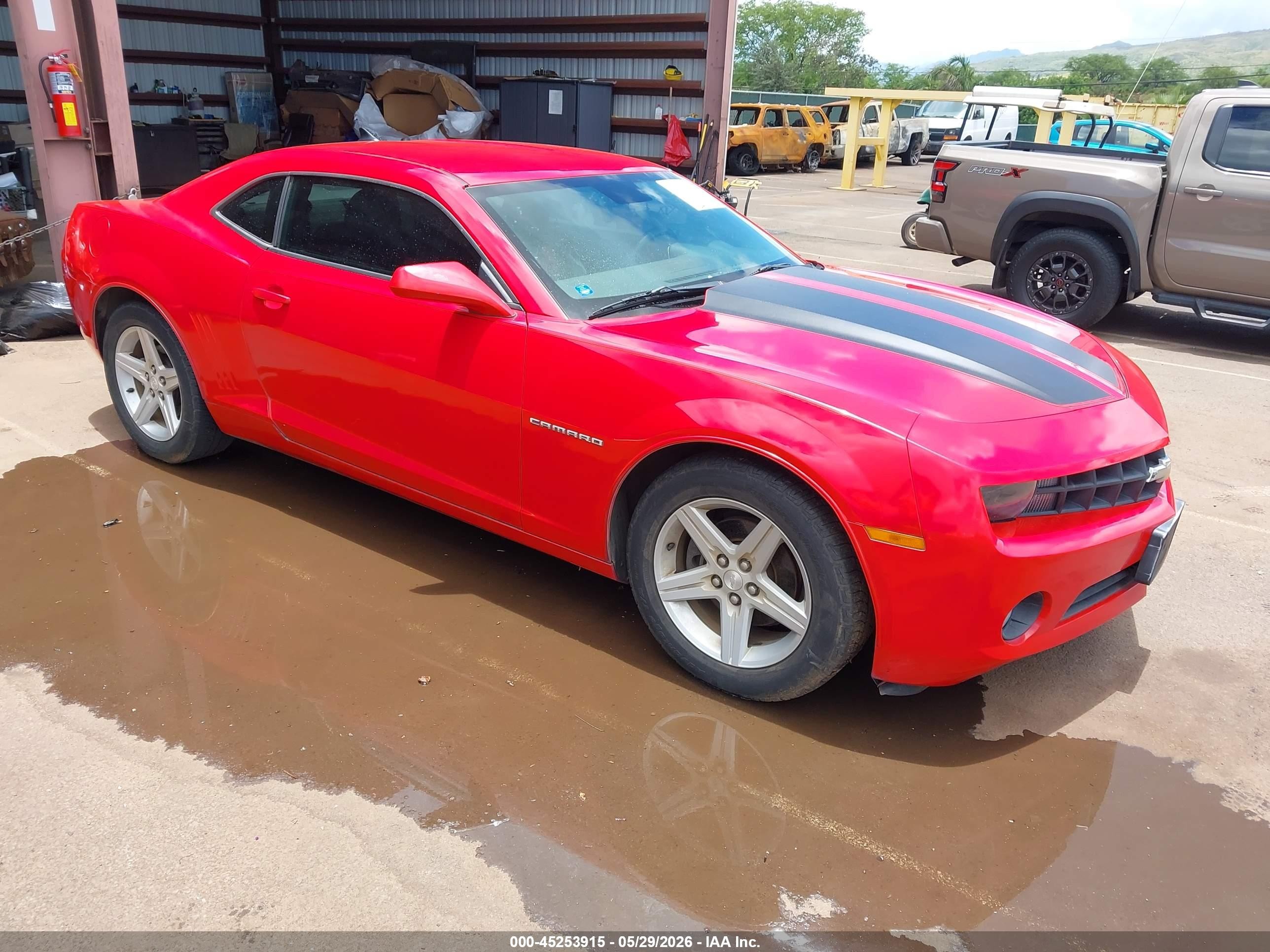 2011 Chevrolet Camaro 1lt Red vin: 2G1FF1ED3B9109547