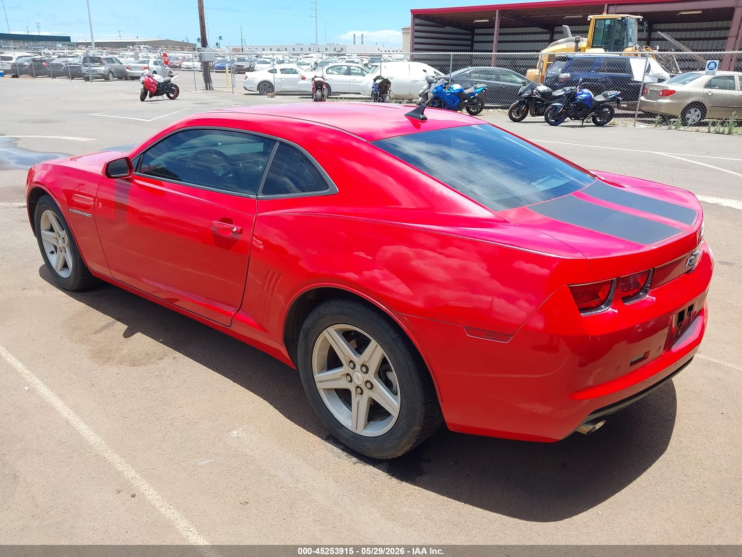 2011 Chevrolet Camaro 1lt Red vin: 2G1FF1ED3B9109547