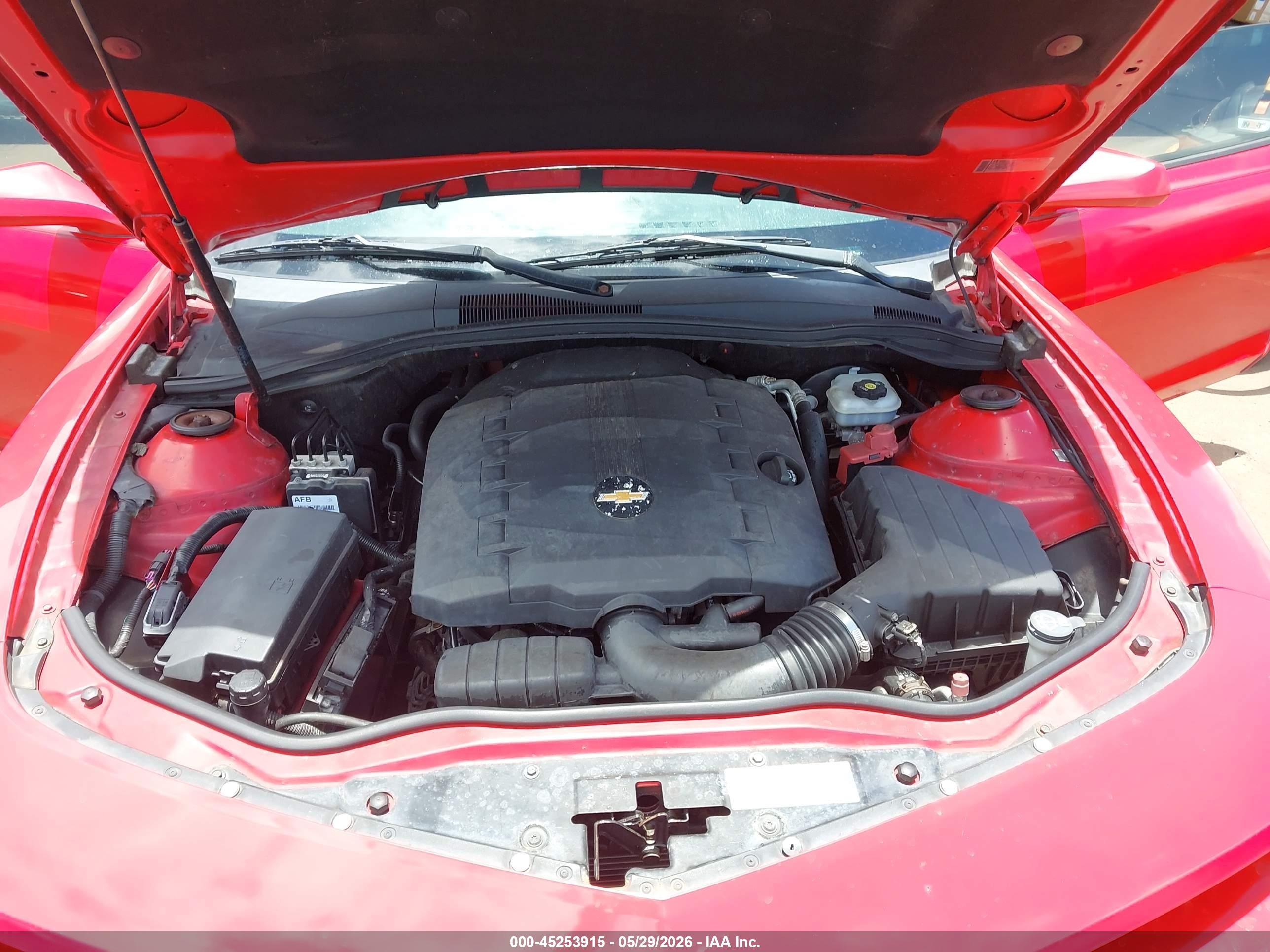 2011 Chevrolet Camaro 1lt Red vin: 2G1FF1ED3B9109547