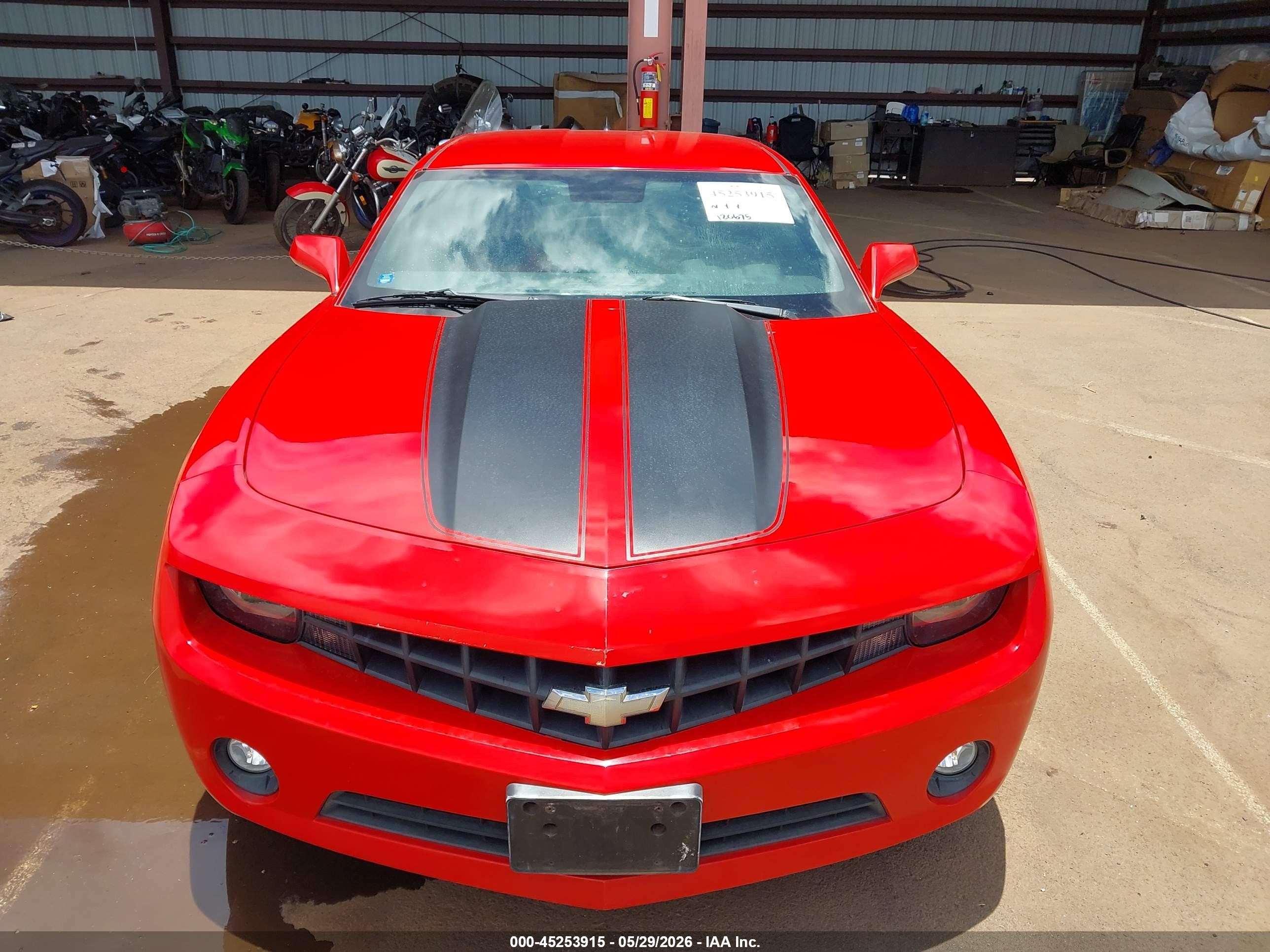2011 Chevrolet Camaro 1lt Red vin: 2G1FF1ED3B9109547