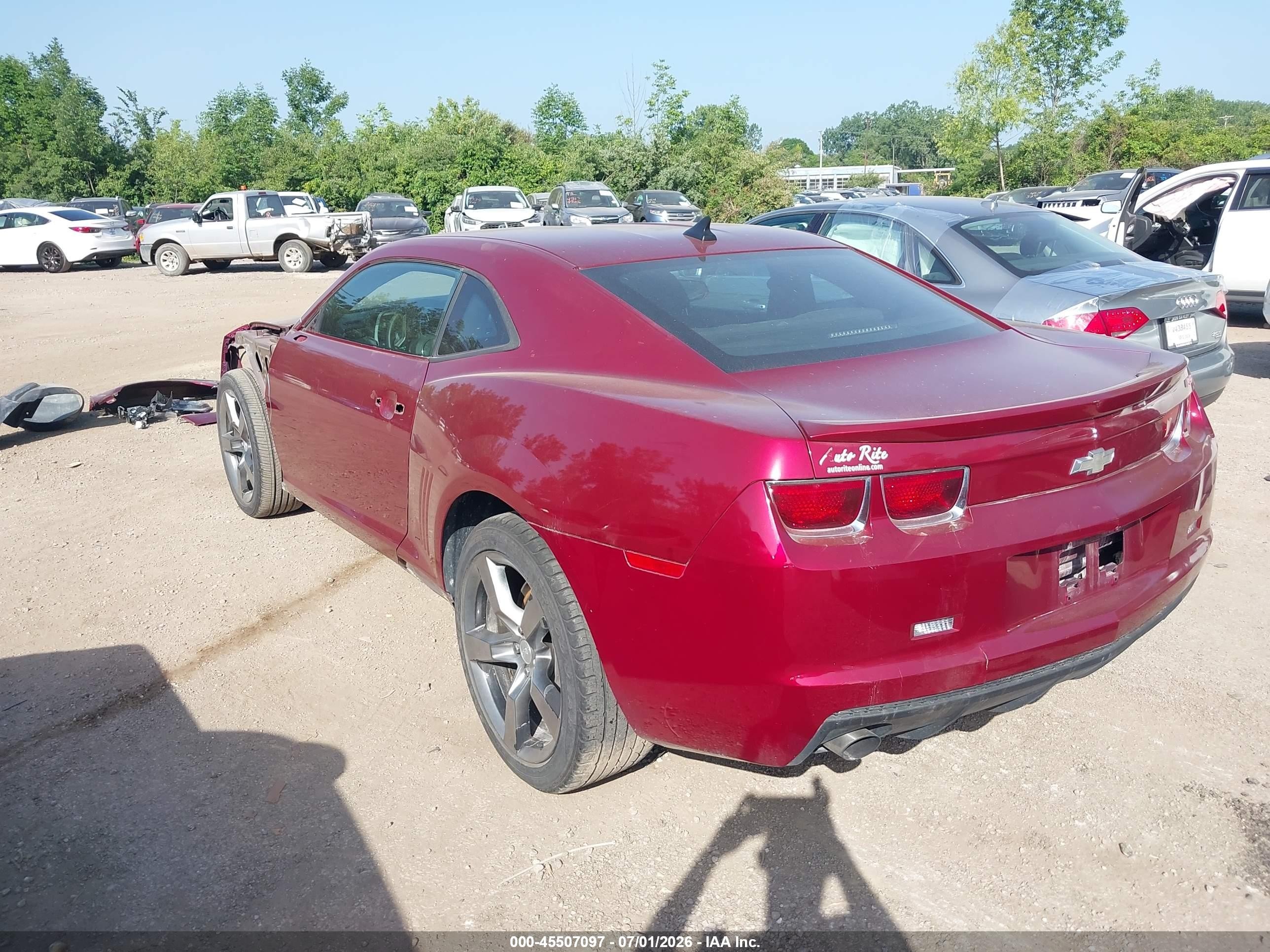 2011 Chevrolet Camaro 1lt Maroon vin: 2G1FF1ED3B9119818
