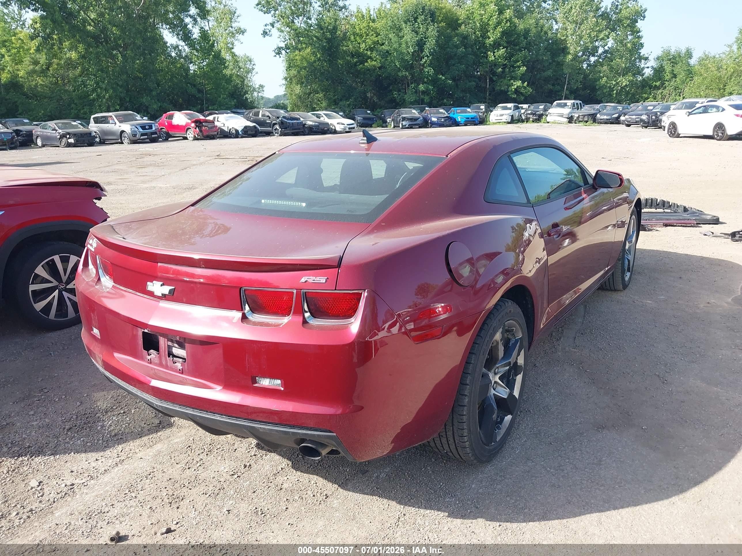 2011 Chevrolet Camaro 1lt Maroon vin: 2G1FF1ED3B9119818