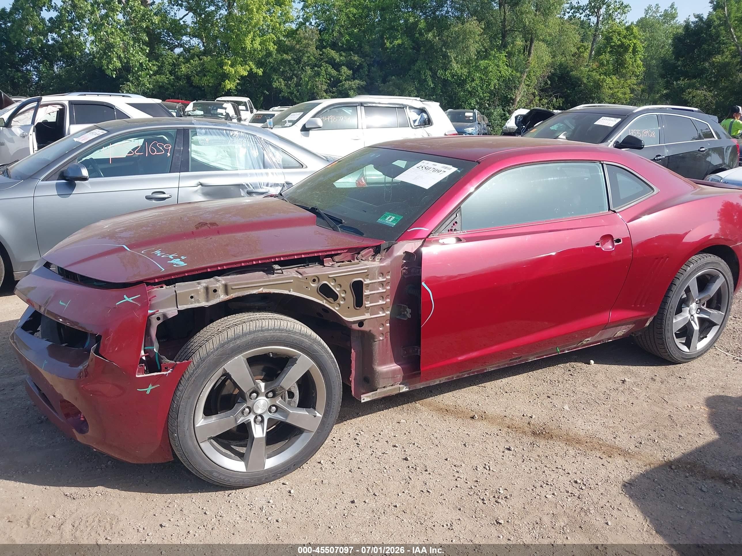2011 Chevrolet Camaro 1lt Maroon vin: 2G1FF1ED3B9119818