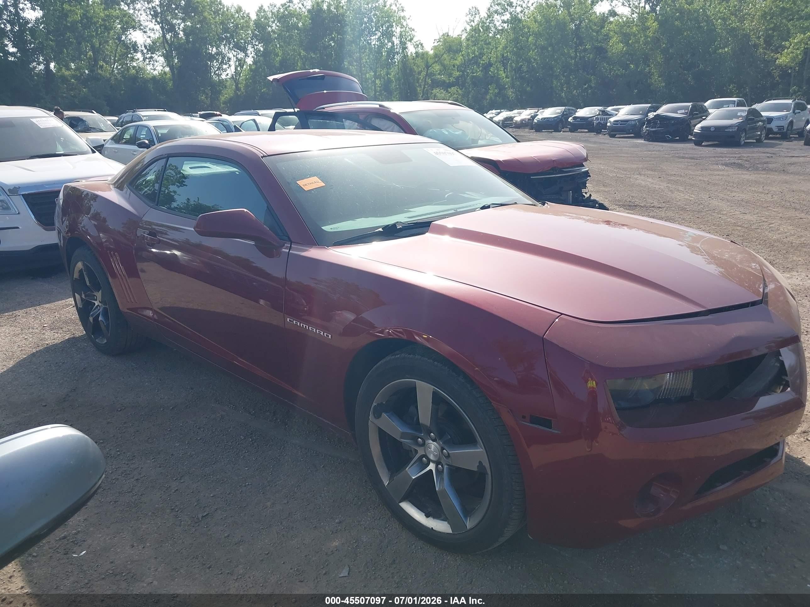 2011 Chevrolet Camaro 1lt Maroon vin: 2G1FF1ED3B9119818