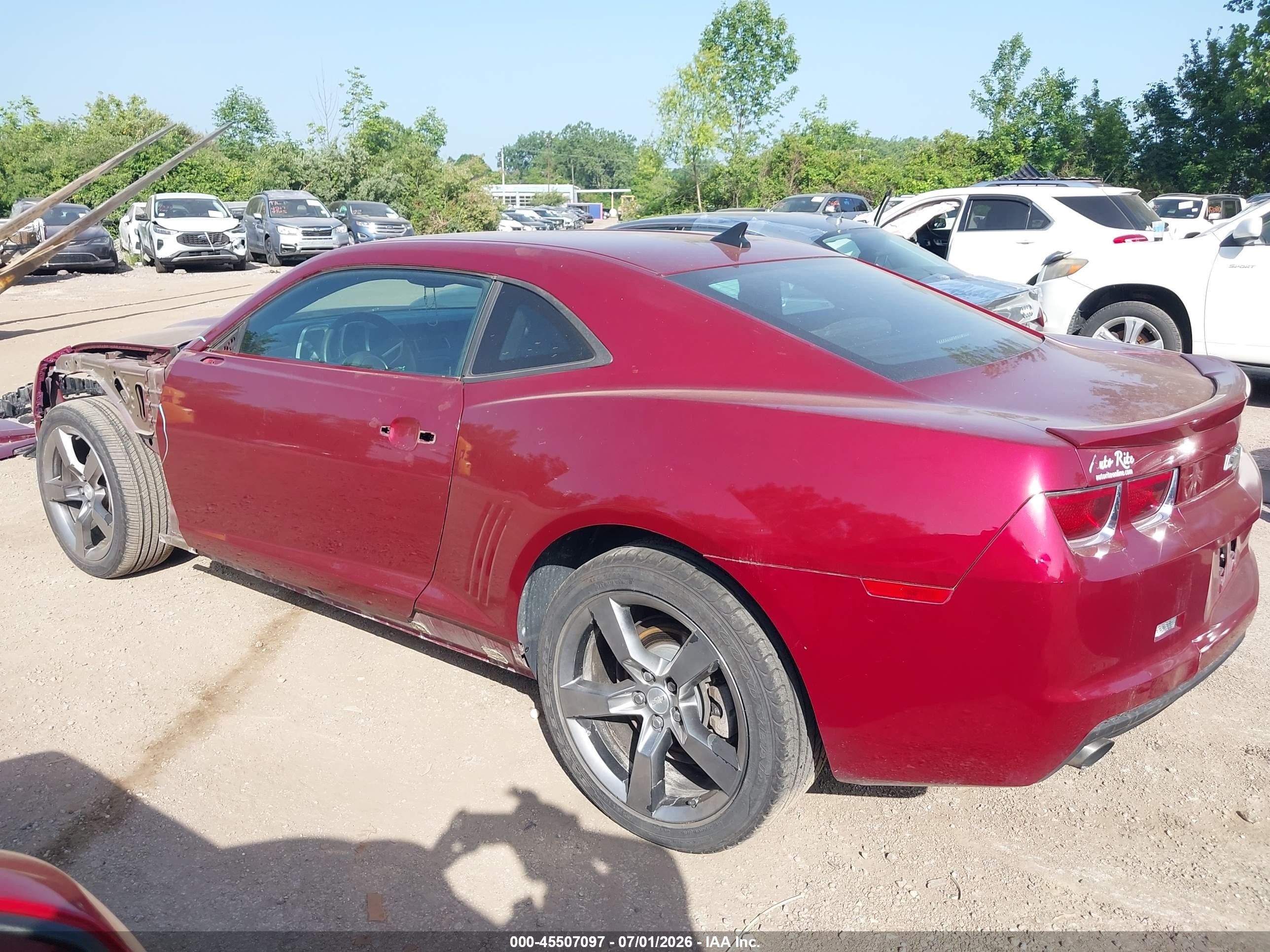 2011 Chevrolet Camaro 1lt Maroon vin: 2G1FF1ED3B9119818