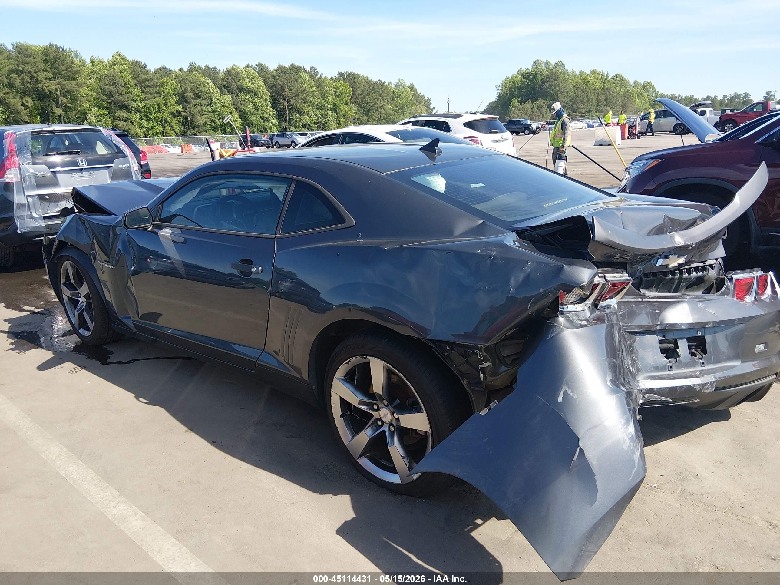2011 Chevrolet Camaro 1lt Gray vin: 2G1FF1ED7B9144432