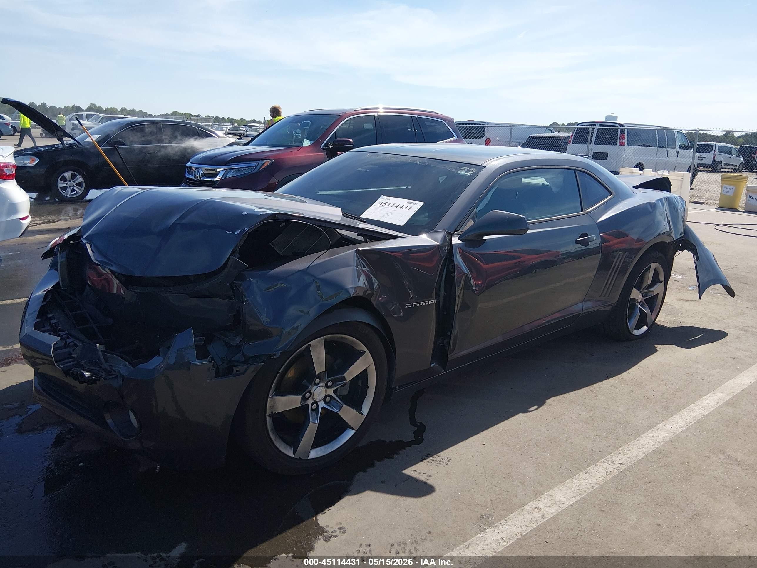 2011 Chevrolet Camaro 1lt Gray vin: 2G1FF1ED7B9144432