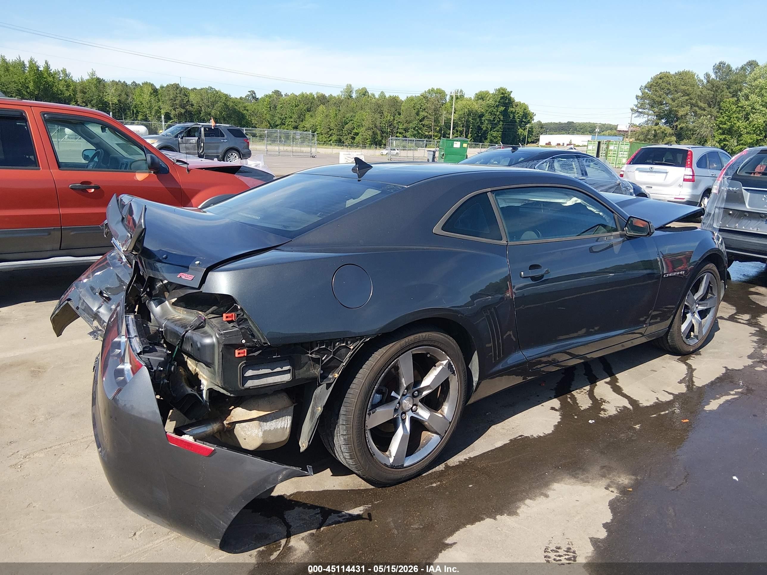 2011 Chevrolet Camaro 1lt Gray vin: 2G1FF1ED7B9144432