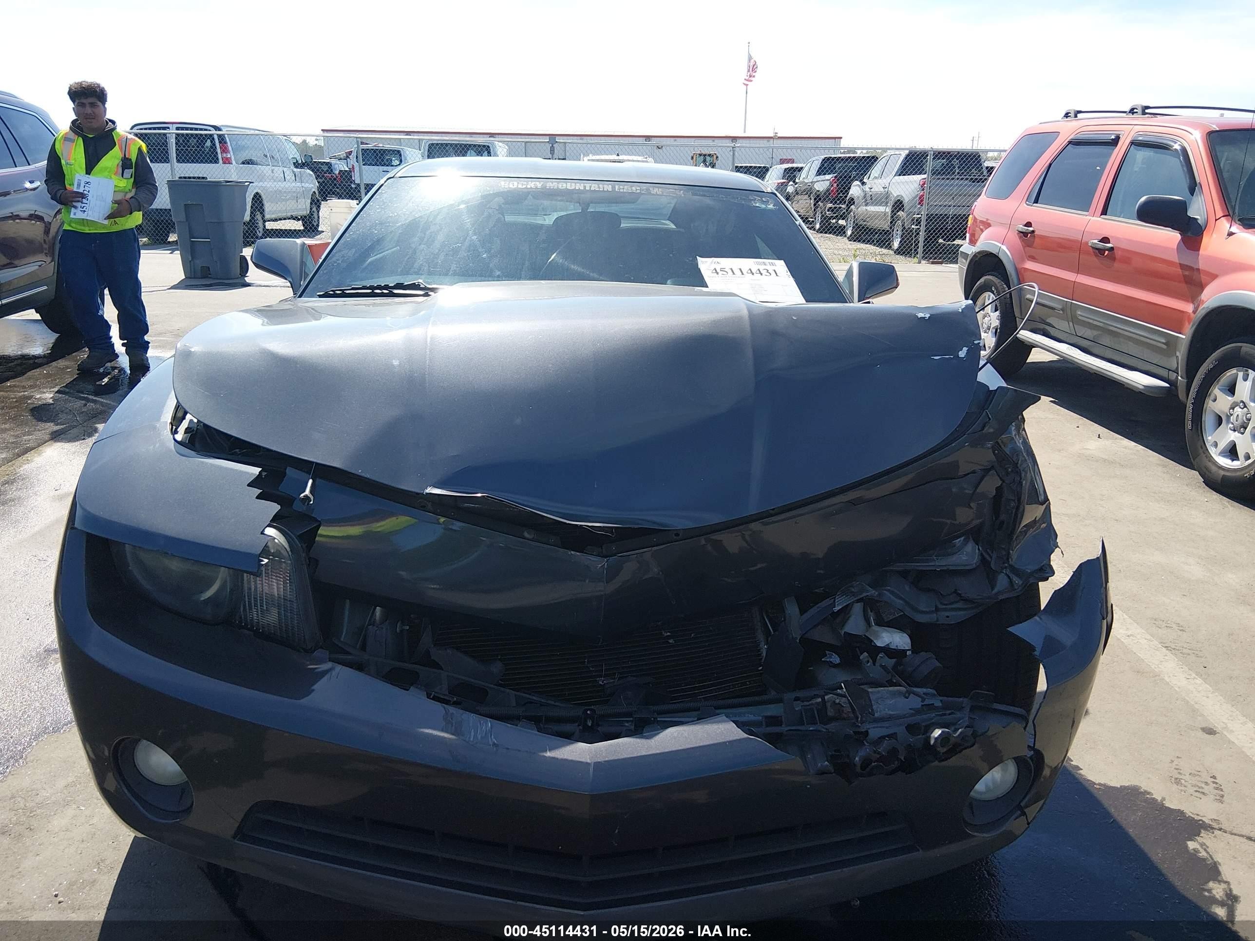 2011 Chevrolet Camaro 1lt Gray vin: 2G1FF1ED7B9144432