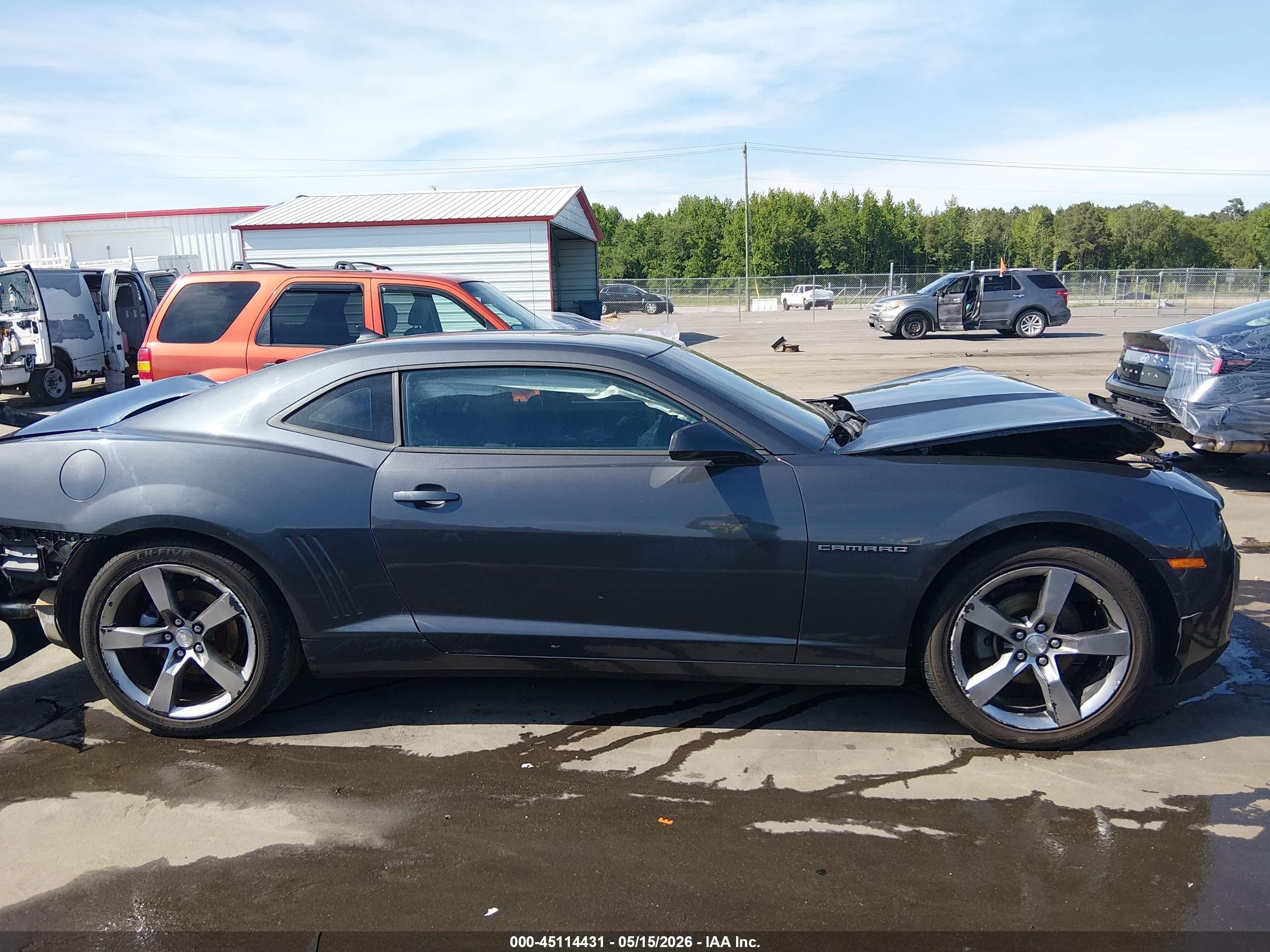 2011 Chevrolet Camaro 1lt Gray vin: 2G1FF1ED7B9144432