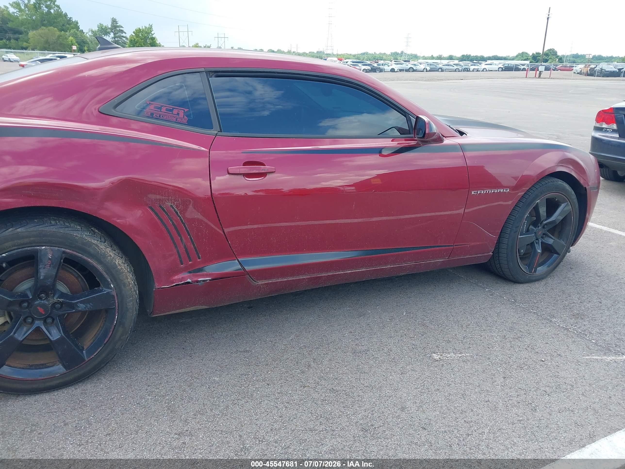 2011 Chevrolet Camaro 1lt Maroon vin: 2G1FF1ED9B9134761