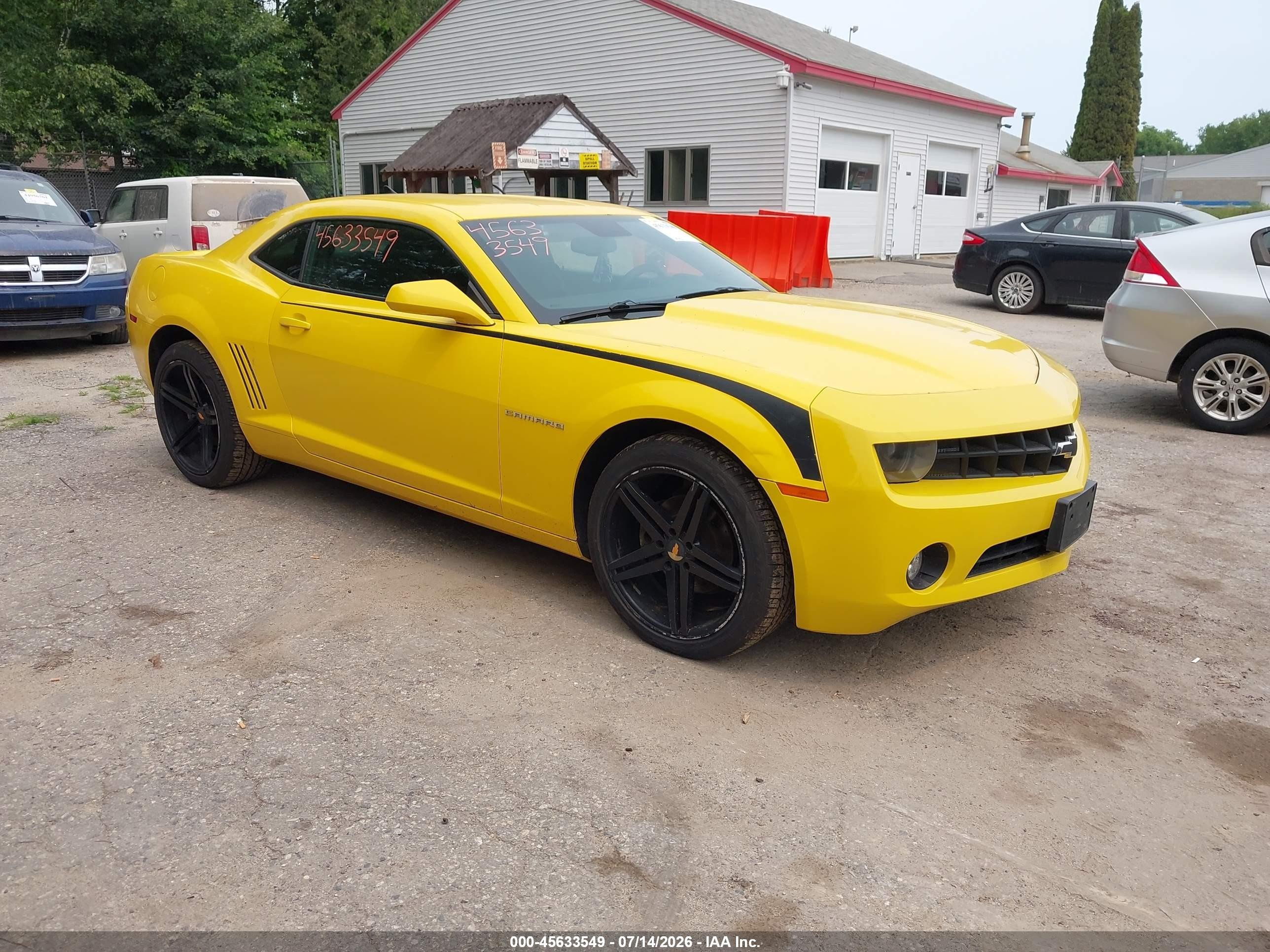 2010 Chevrolet Camaro 1lt Желтый vin: 2G1FF1EV4A9155377
