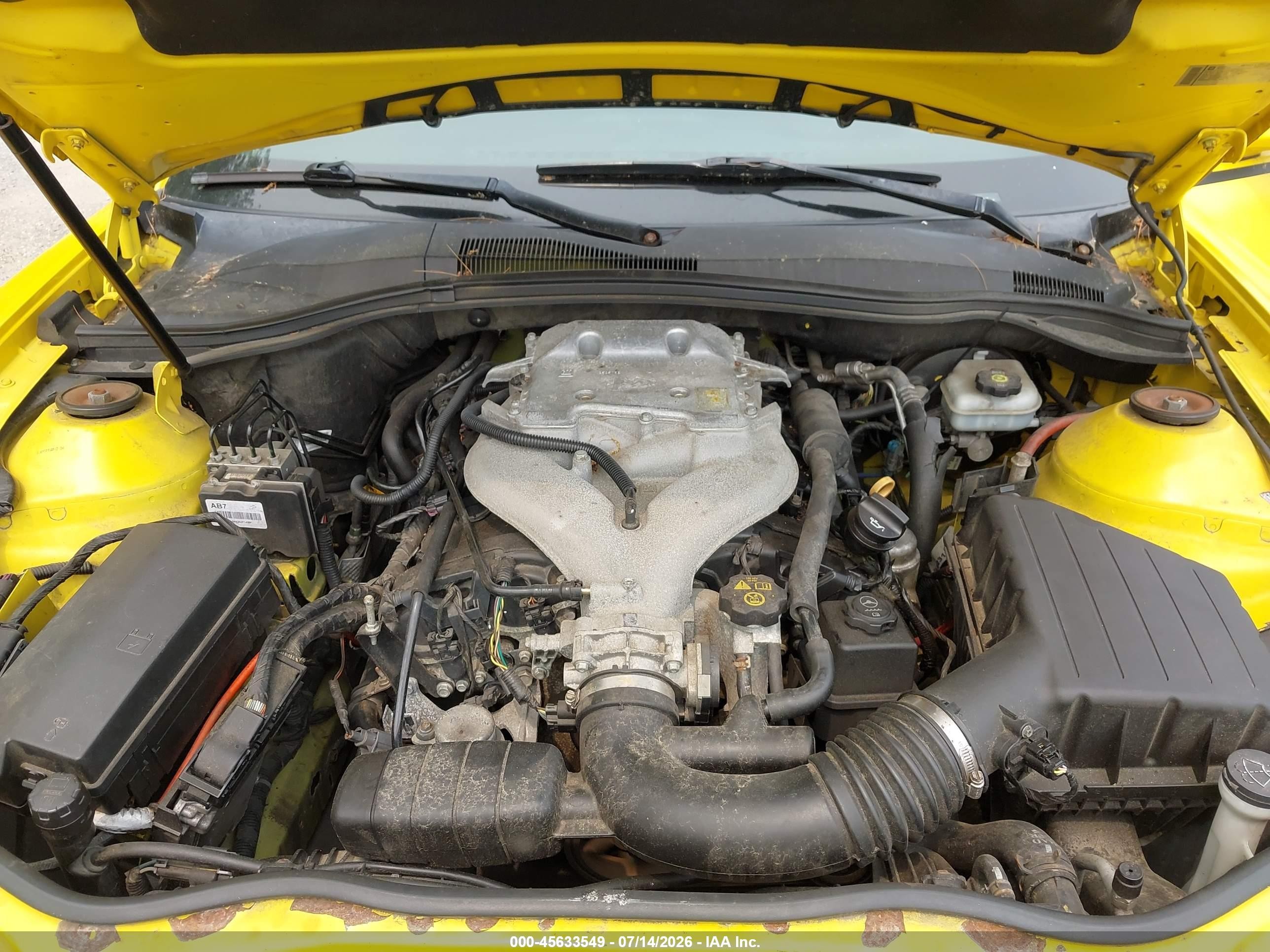 2010 Chevrolet Camaro 1lt Yellow vin: 2G1FF1EV4A9155377