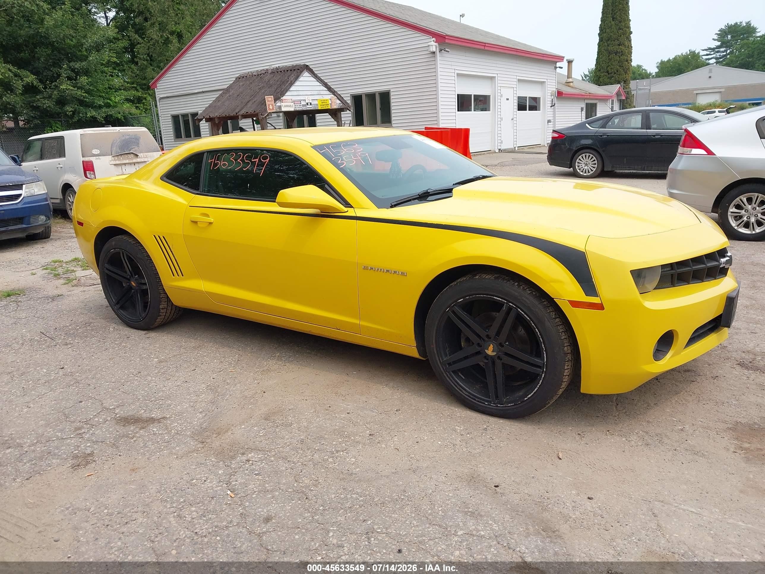 2010 Chevrolet Camaro 1lt Yellow vin: 2G1FF1EV4A9155377