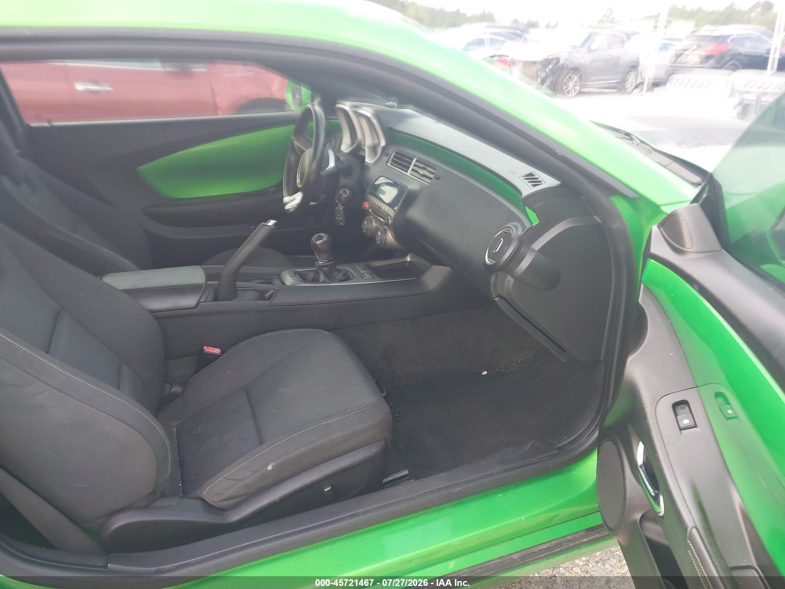 2010 Chevrolet Camaro 1lt Green vin: 2G1FF1EV6A9221654