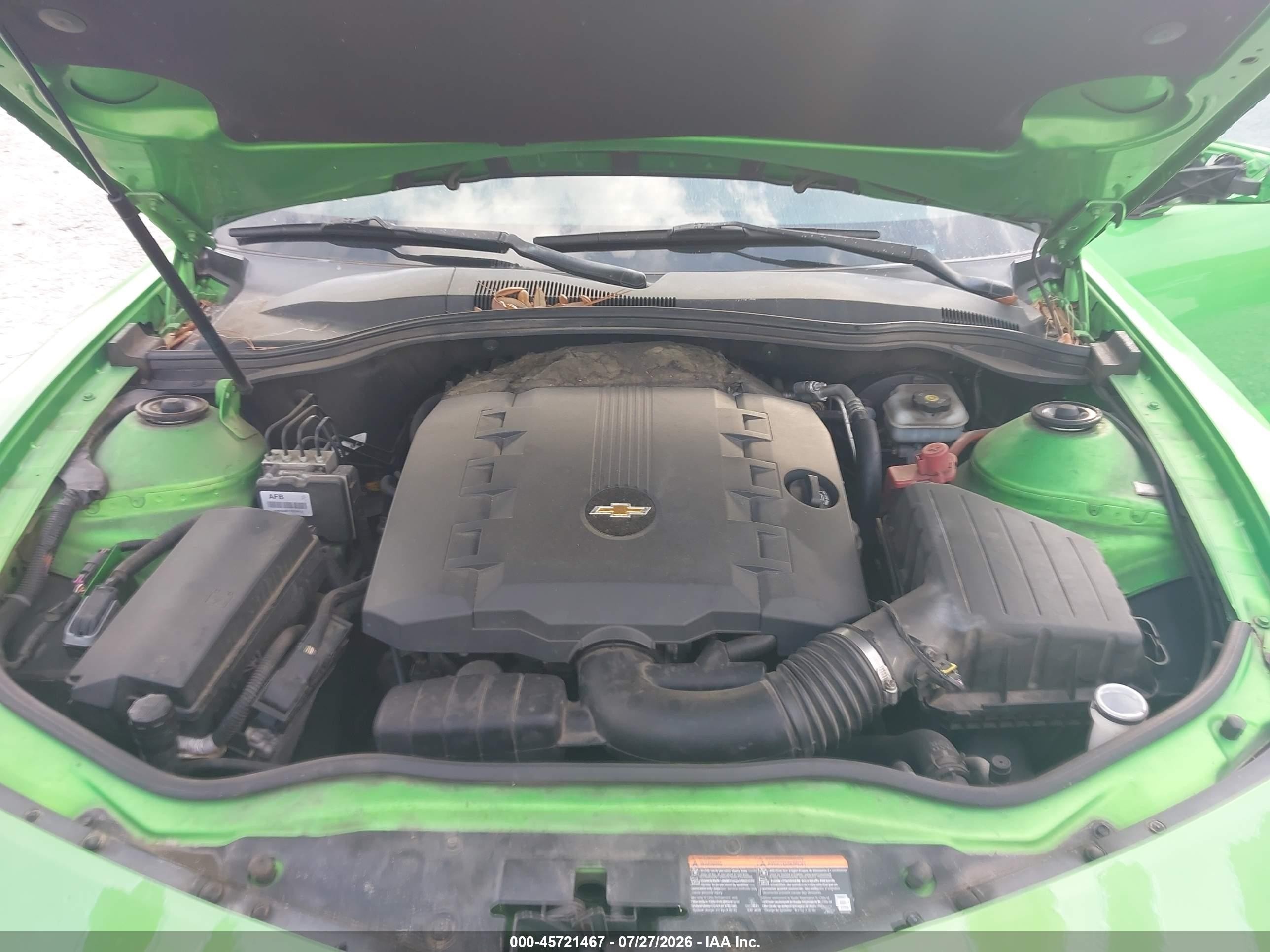 2010 Chevrolet Camaro 1lt Green vin: 2G1FF1EV6A9221654