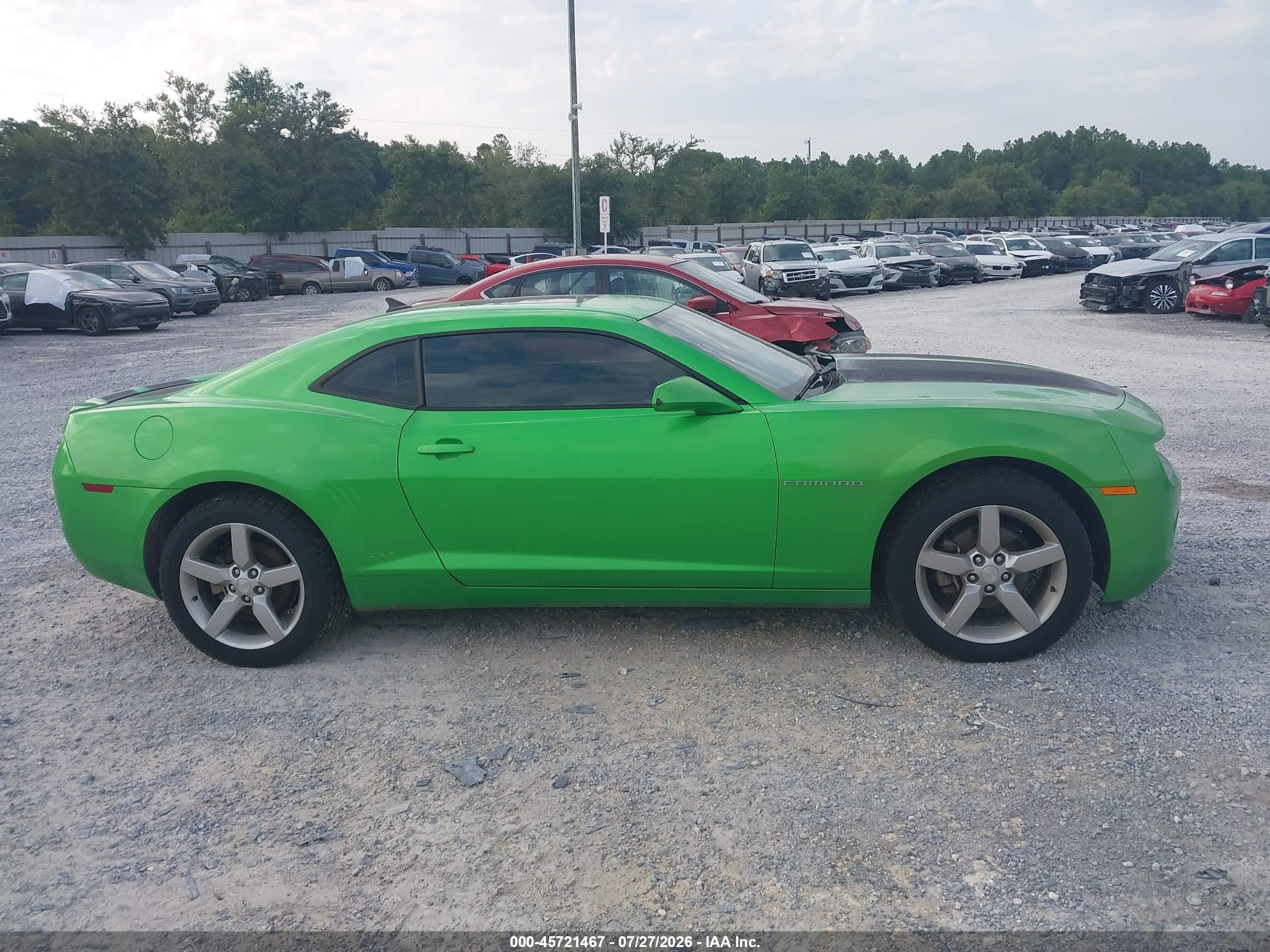 2010 Chevrolet Camaro 1lt Green vin: 2G1FF1EV6A9221654