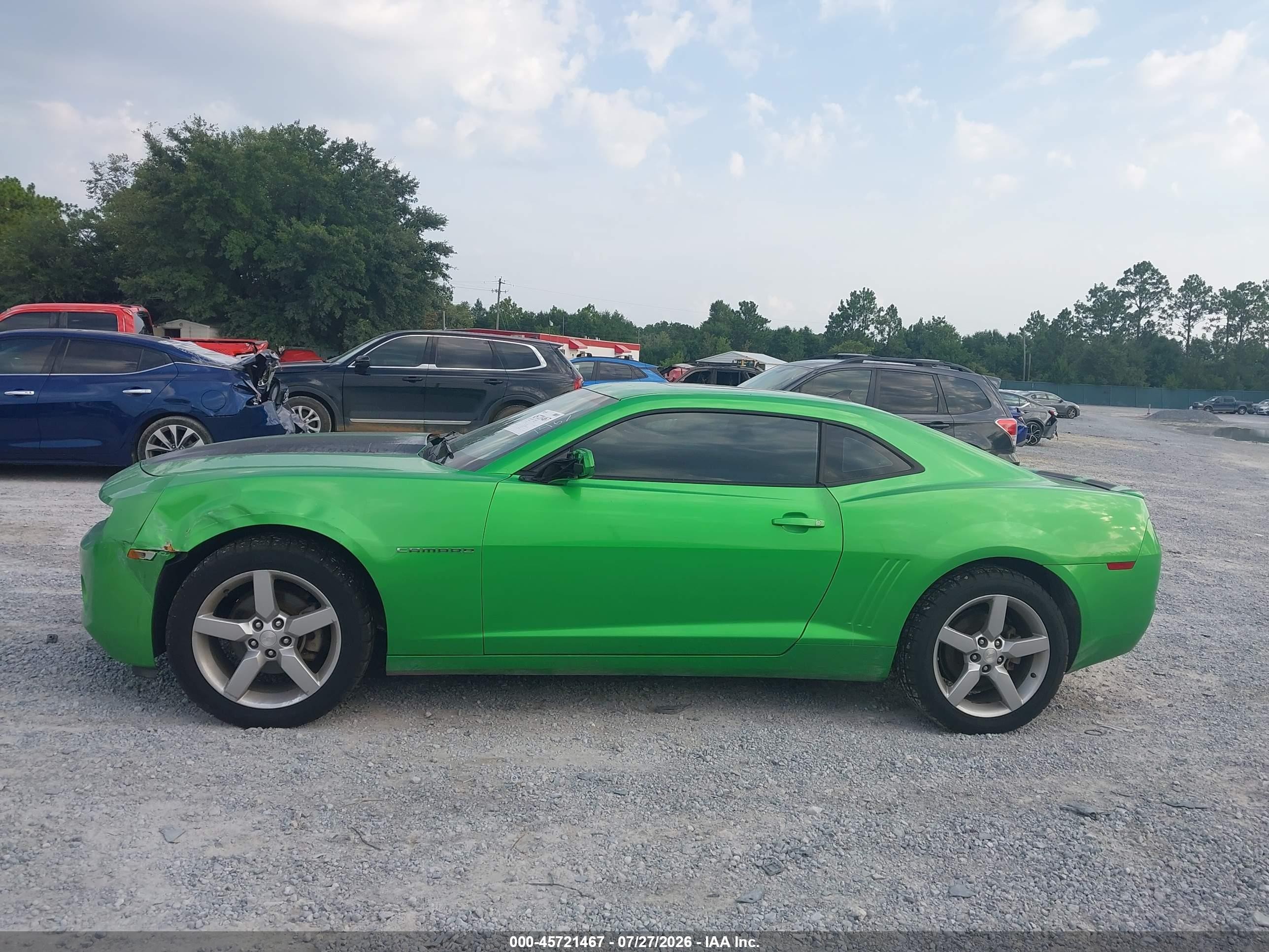 2010 Chevrolet Camaro 1lt Green vin: 2G1FF1EV6A9221654