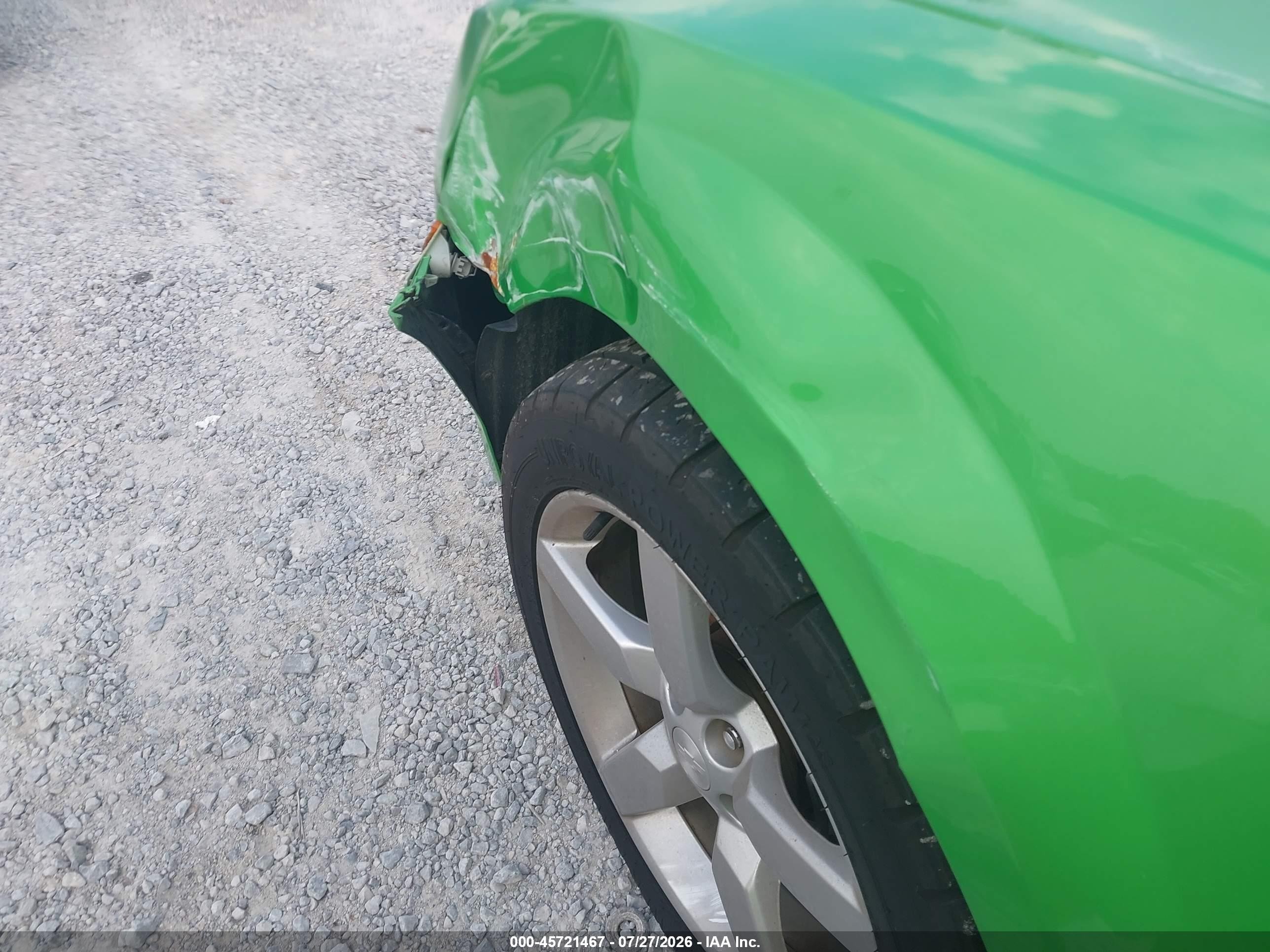 2010 Chevrolet Camaro 1lt Green vin: 2G1FF1EV6A9221654