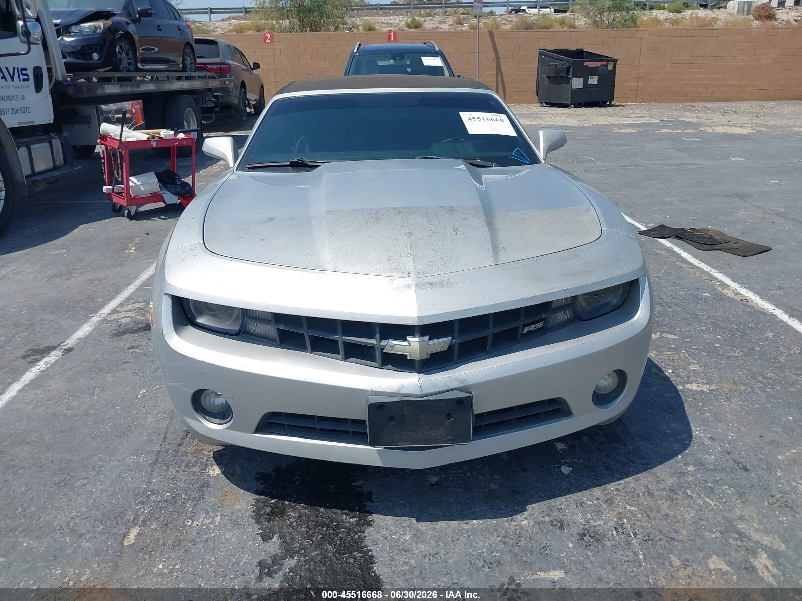 2012 Chevrolet Camaro 1lt Silver vin: 2G1FF3D30C9129986