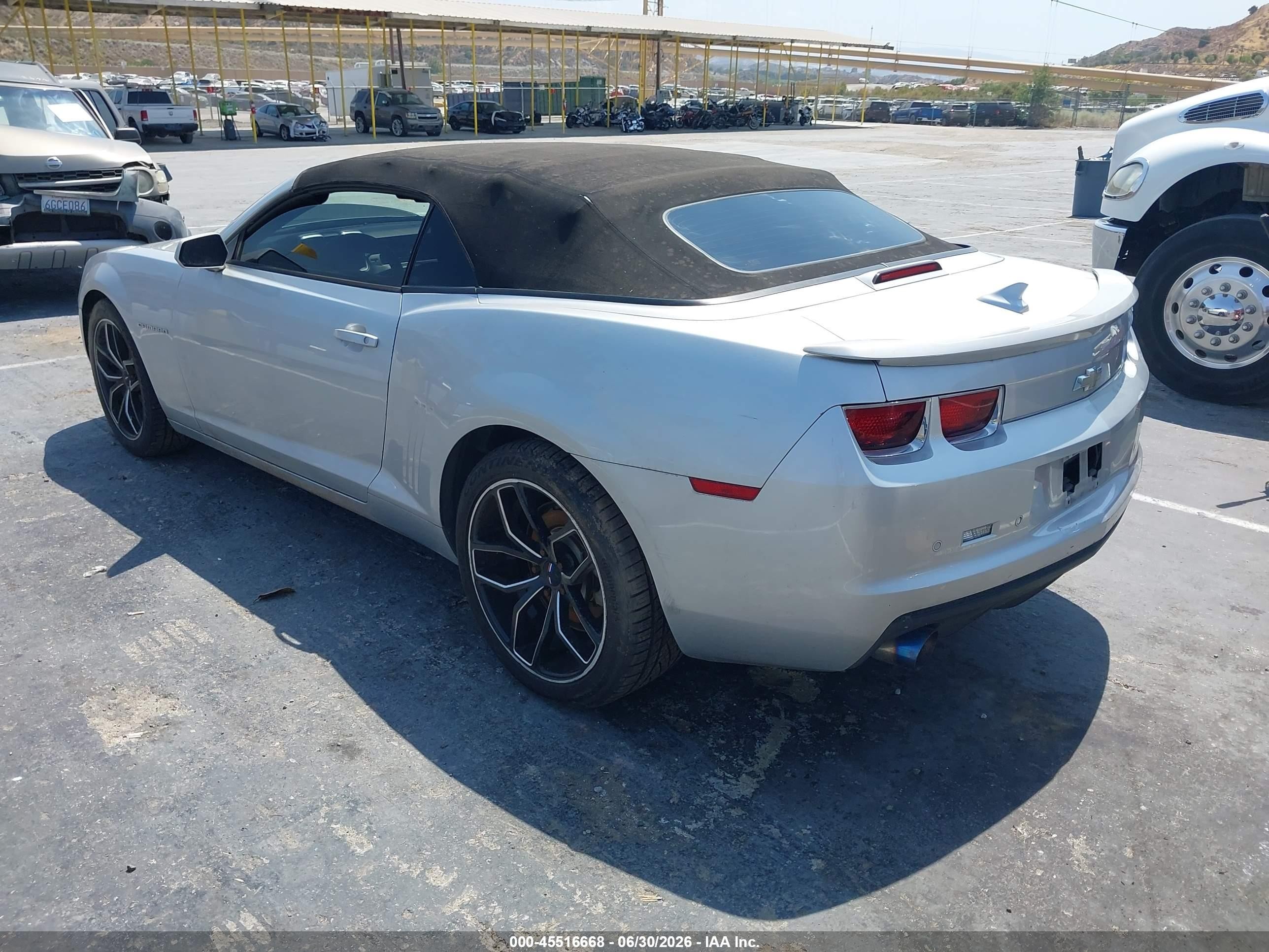 2012 Chevrolet Camaro 1lt Silver vin: 2G1FF3D30C9129986
