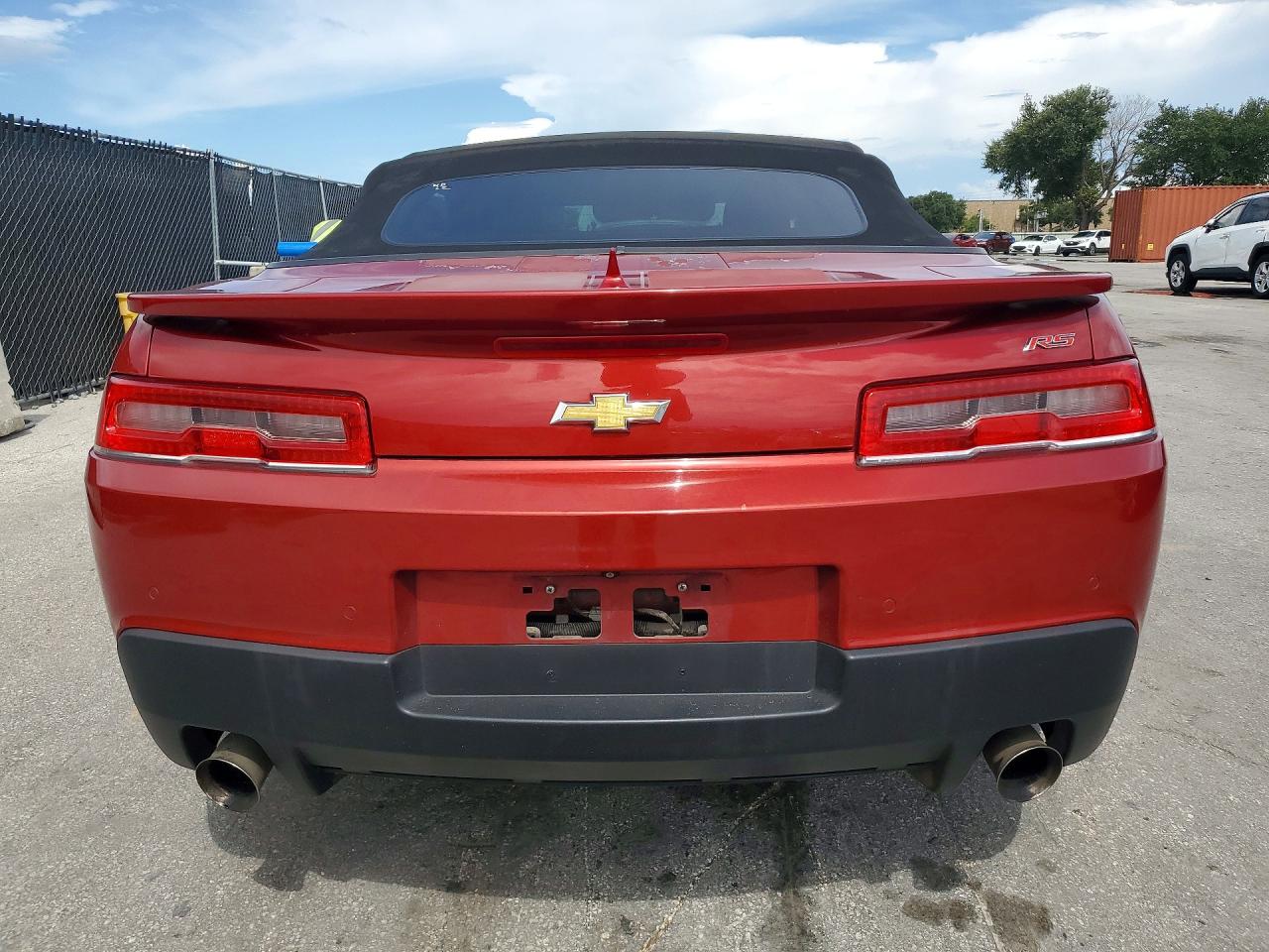 2015 Chevrolet Camaro Lt Red vin: 2G1FF3D30F9200981