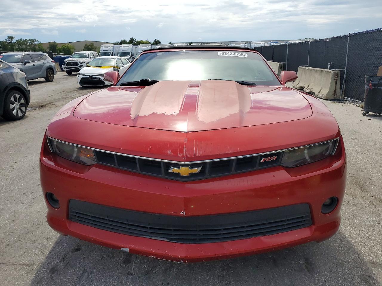 2015 Chevrolet Camaro Lt Red vin: 2G1FF3D30F9200981