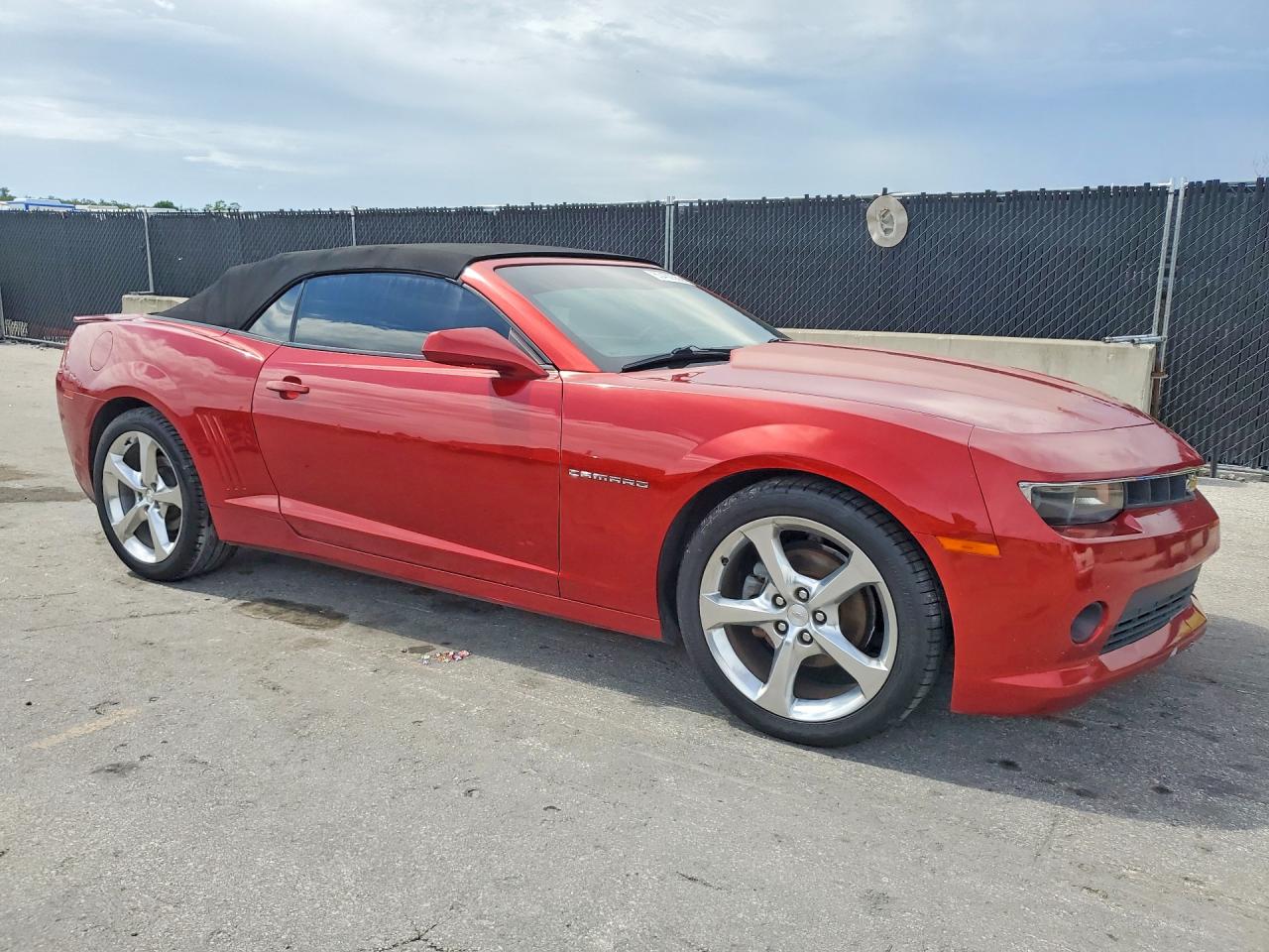 2015 Chevrolet Camaro Lt Red vin: 2G1FF3D30F9200981