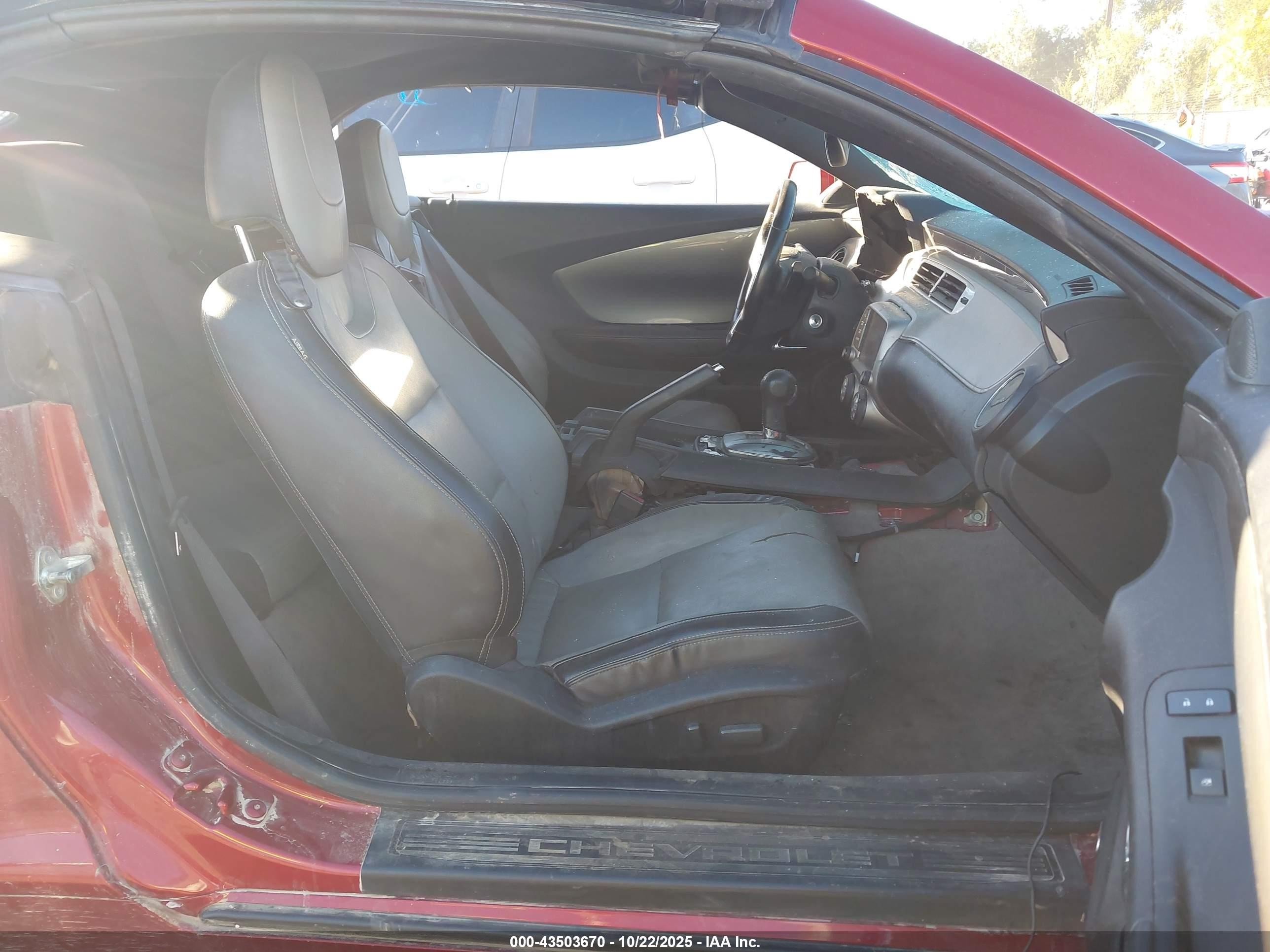 2015 Chevrolet Camaro 2lt Red vin: 2G1FF3D31F9295132
