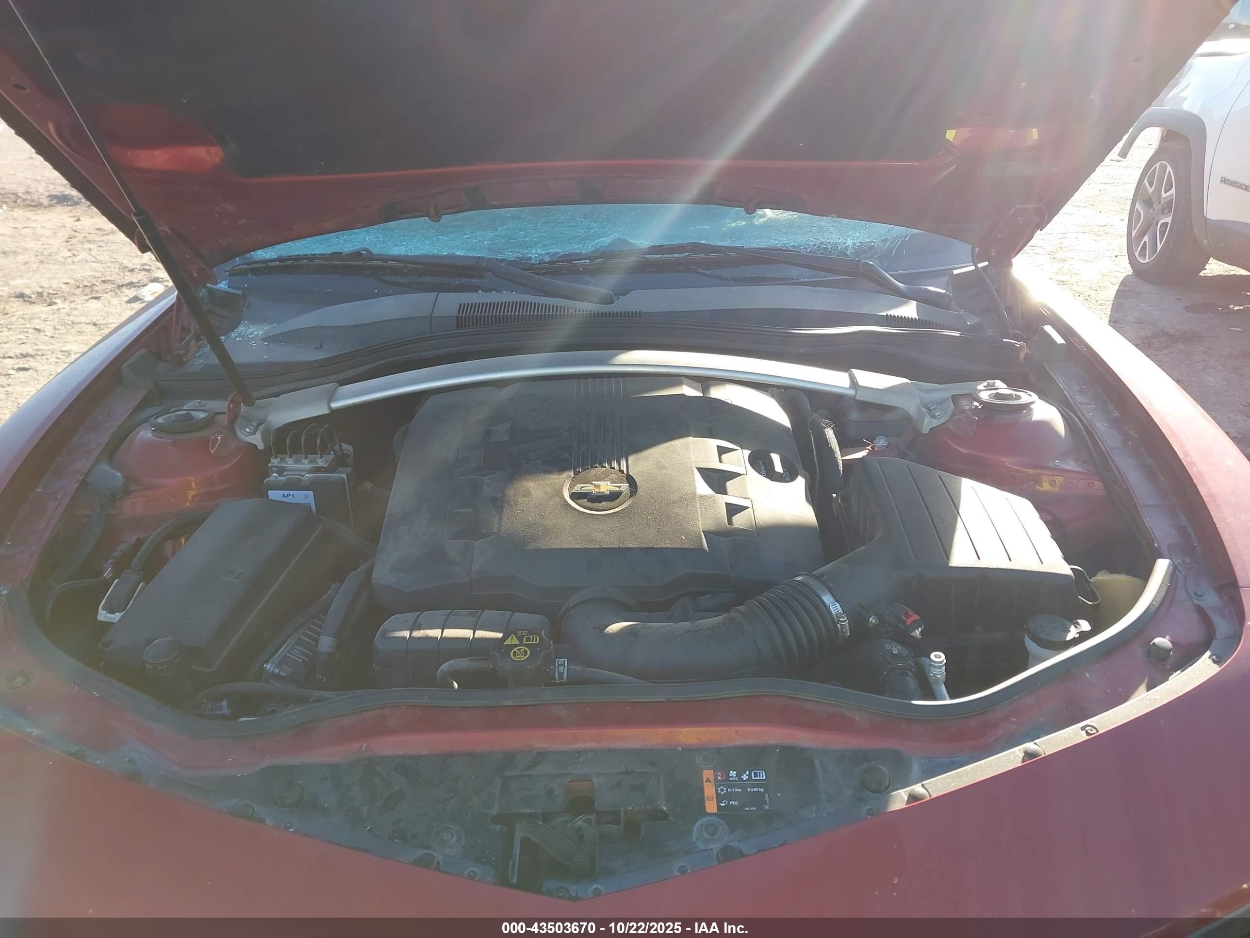 2015 Chevrolet Camaro 2lt Red vin: 2G1FF3D31F9295132