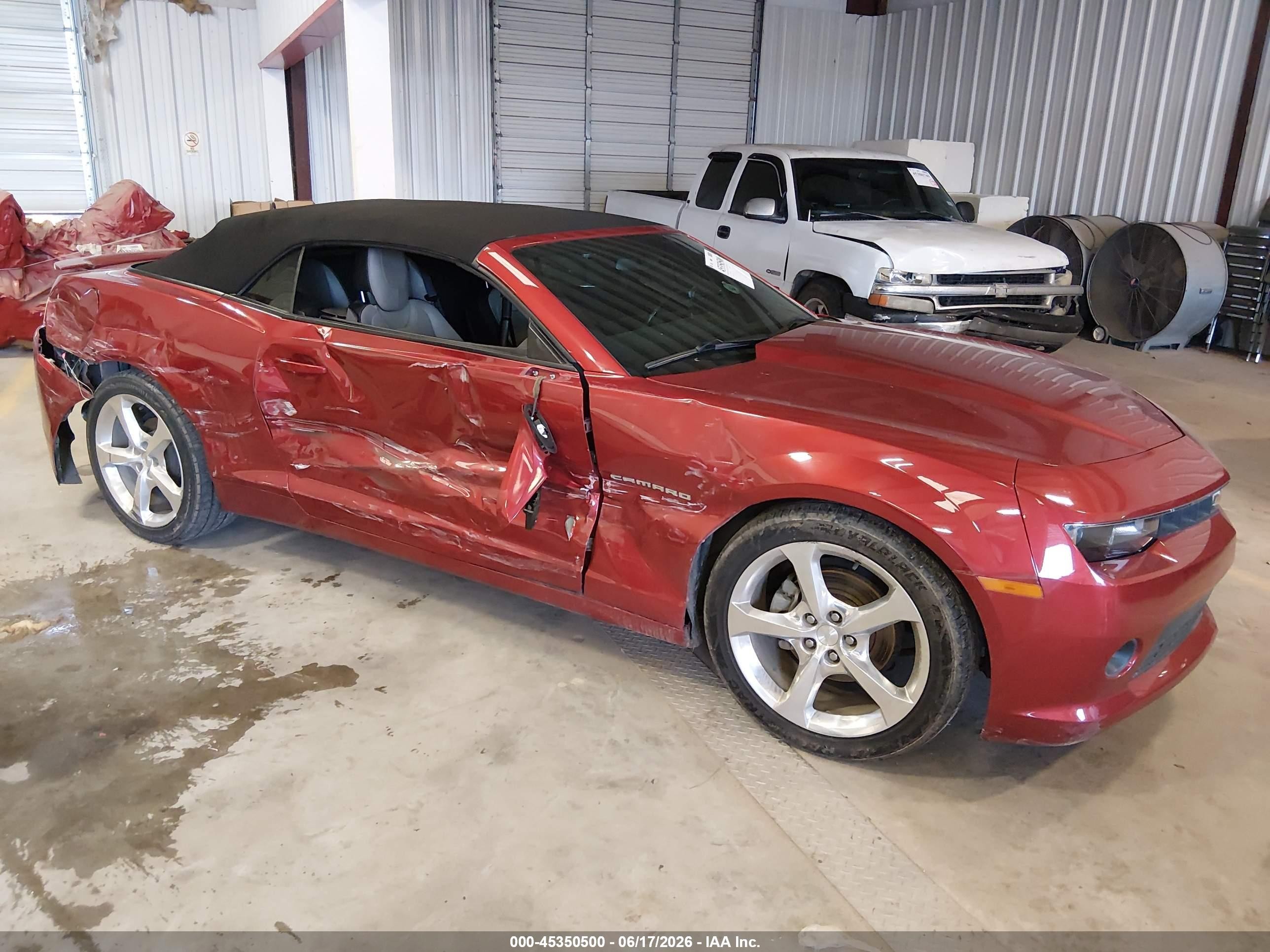 2015 Chevrolet Camaro 2lt Red vin: 2G1FF3D32F9284186