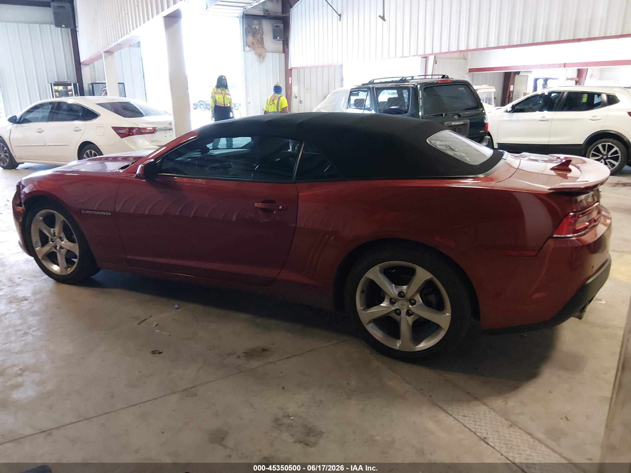2015 Chevrolet Camaro 2lt Red vin: 2G1FF3D32F9284186