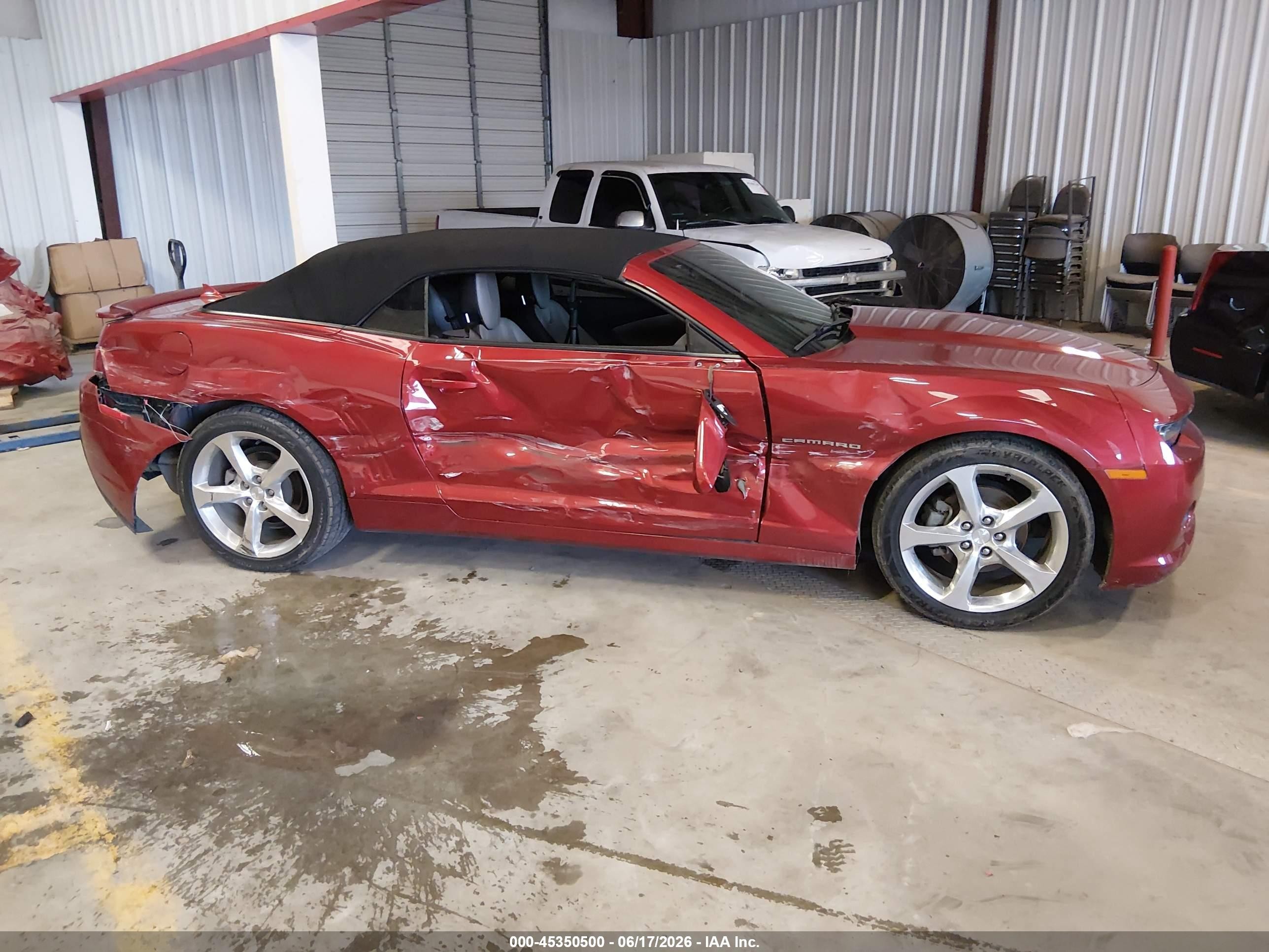 2015 Chevrolet Camaro 2lt Red vin: 2G1FF3D32F9284186