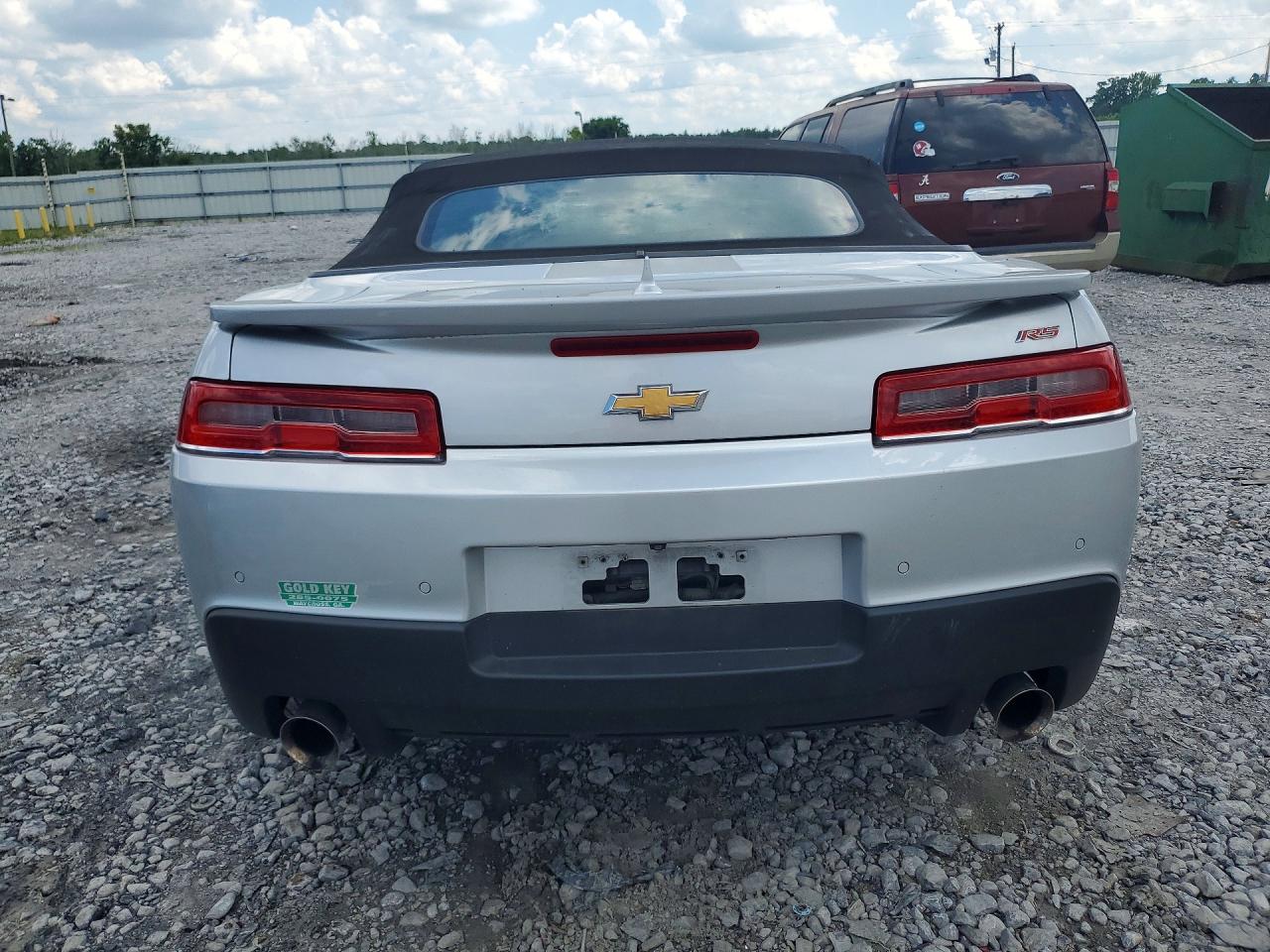 2015 Chevrolet Camaro Lt Silver vin: 2G1FF3D33F9251729