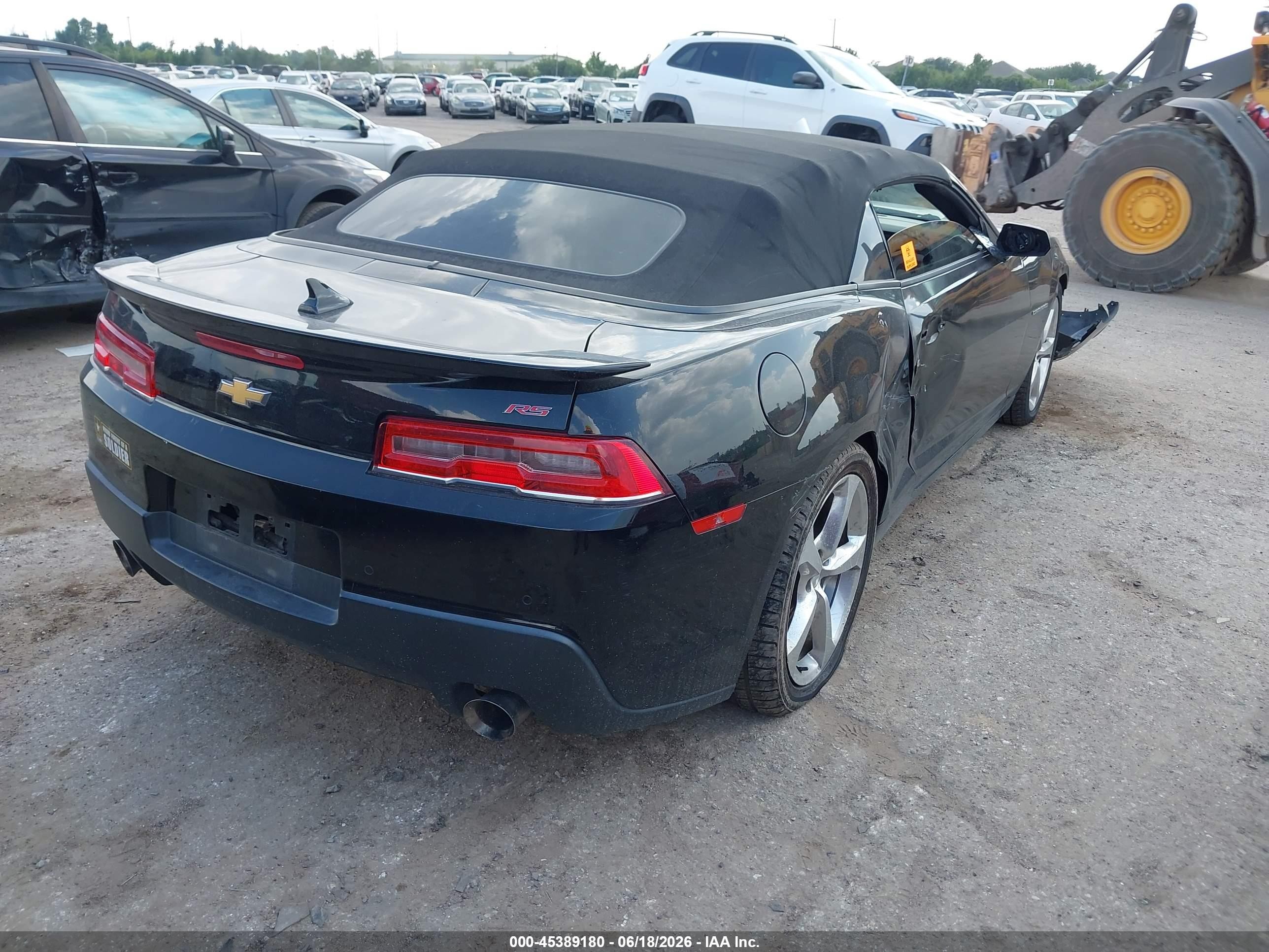 2015 Chevrolet Camaro 2lt Blue vin: 2G1FF3D34F9206282