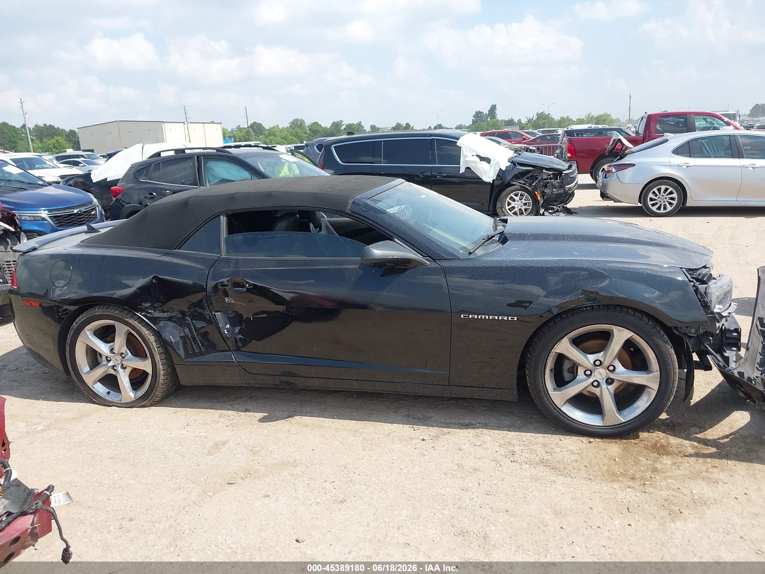 2015 Chevrolet Camaro 2lt Blue vin: 2G1FF3D34F9206282