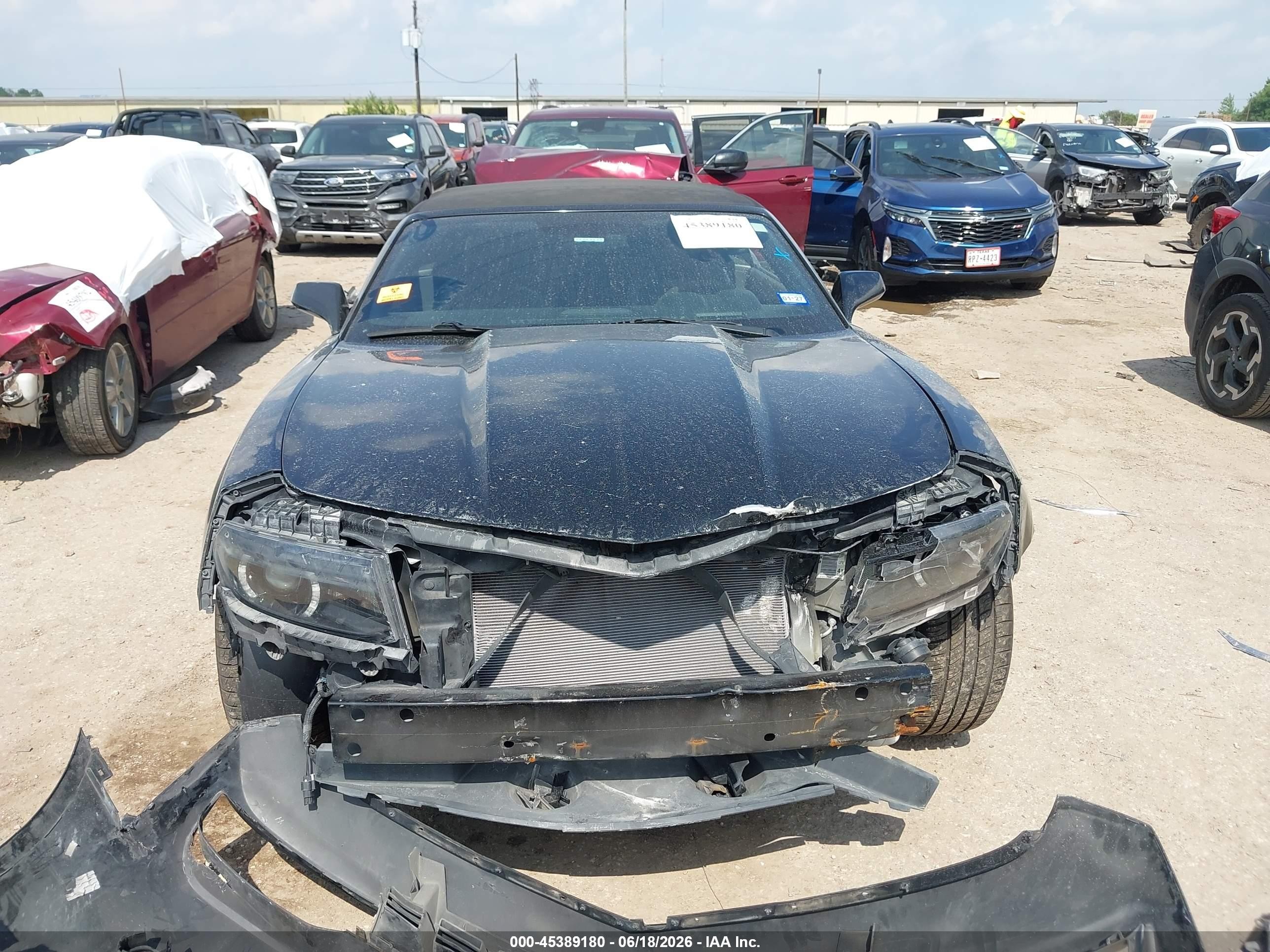 2015 Chevrolet Camaro 2lt Blue vin: 2G1FF3D34F9206282