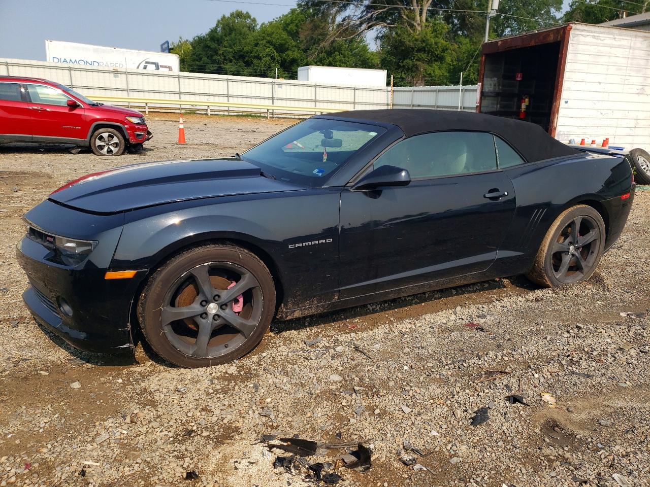 2015 Chevrolet Camaro Rs Black vin: 2G1FF3D37F9184276
